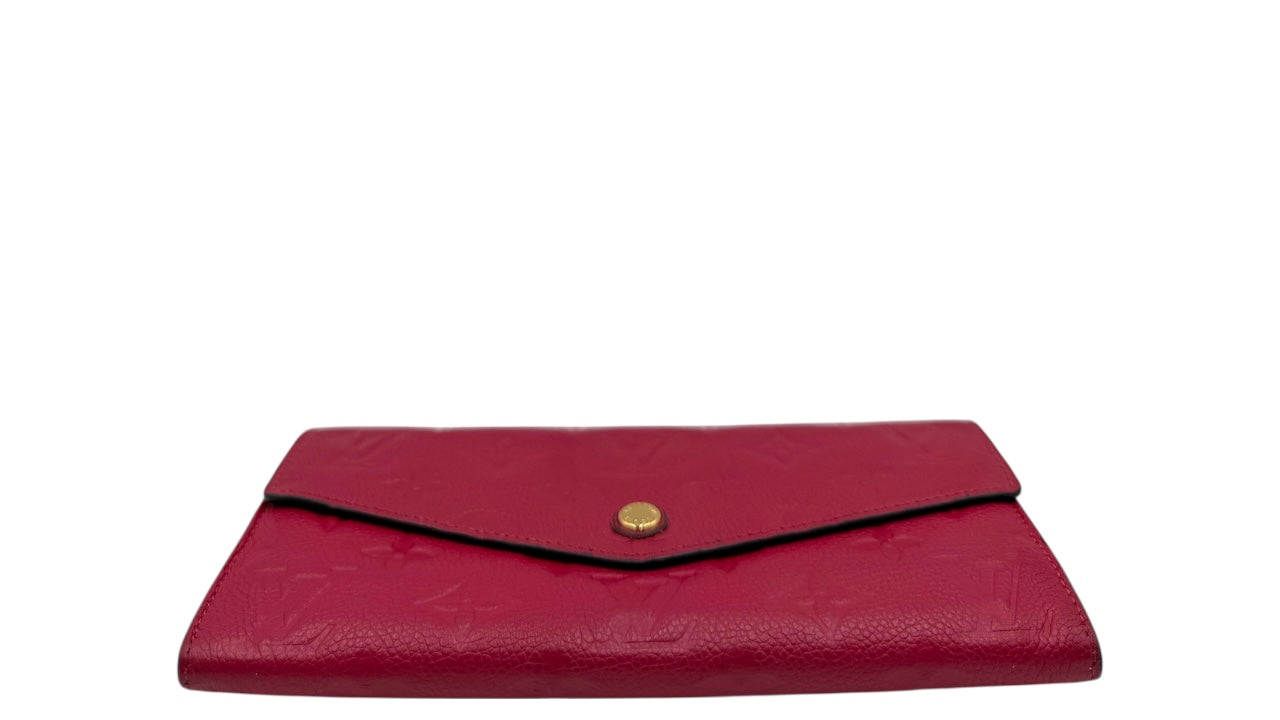 LOUIS VUITTON SARAH ROSE PINK CALFSKIN WALLET