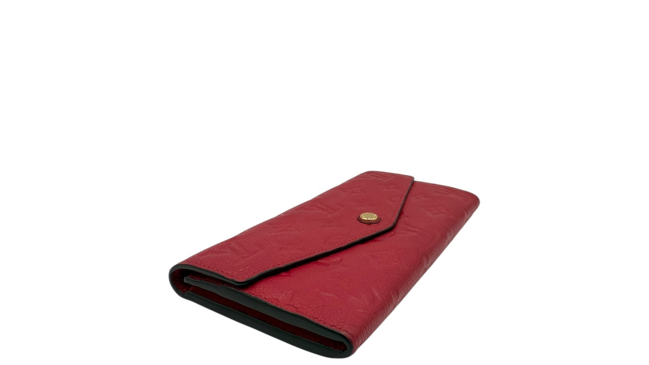 LOUIS VUITTON SARAH ROSE PINK CALFSKIN WALLET