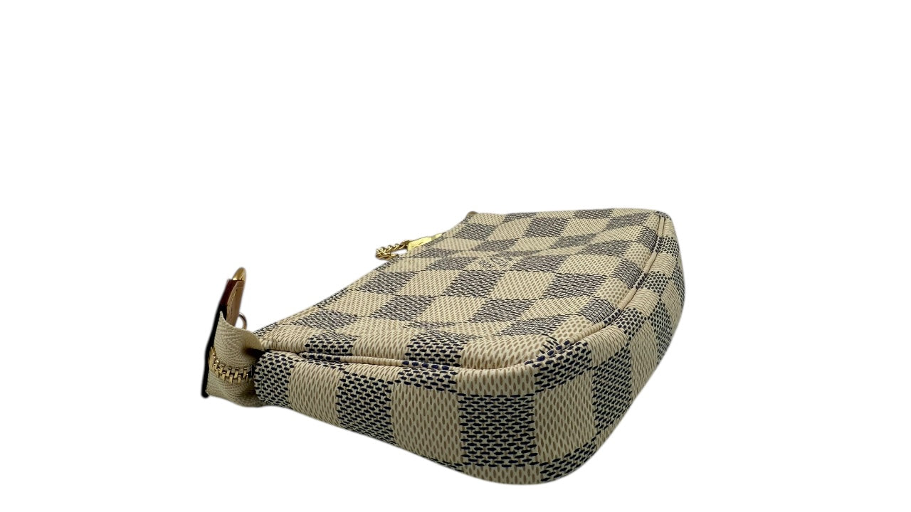 LOUIS VUITTON POCHETTE ACCESSORIES DAMIER AZUR MINI HANDBAG