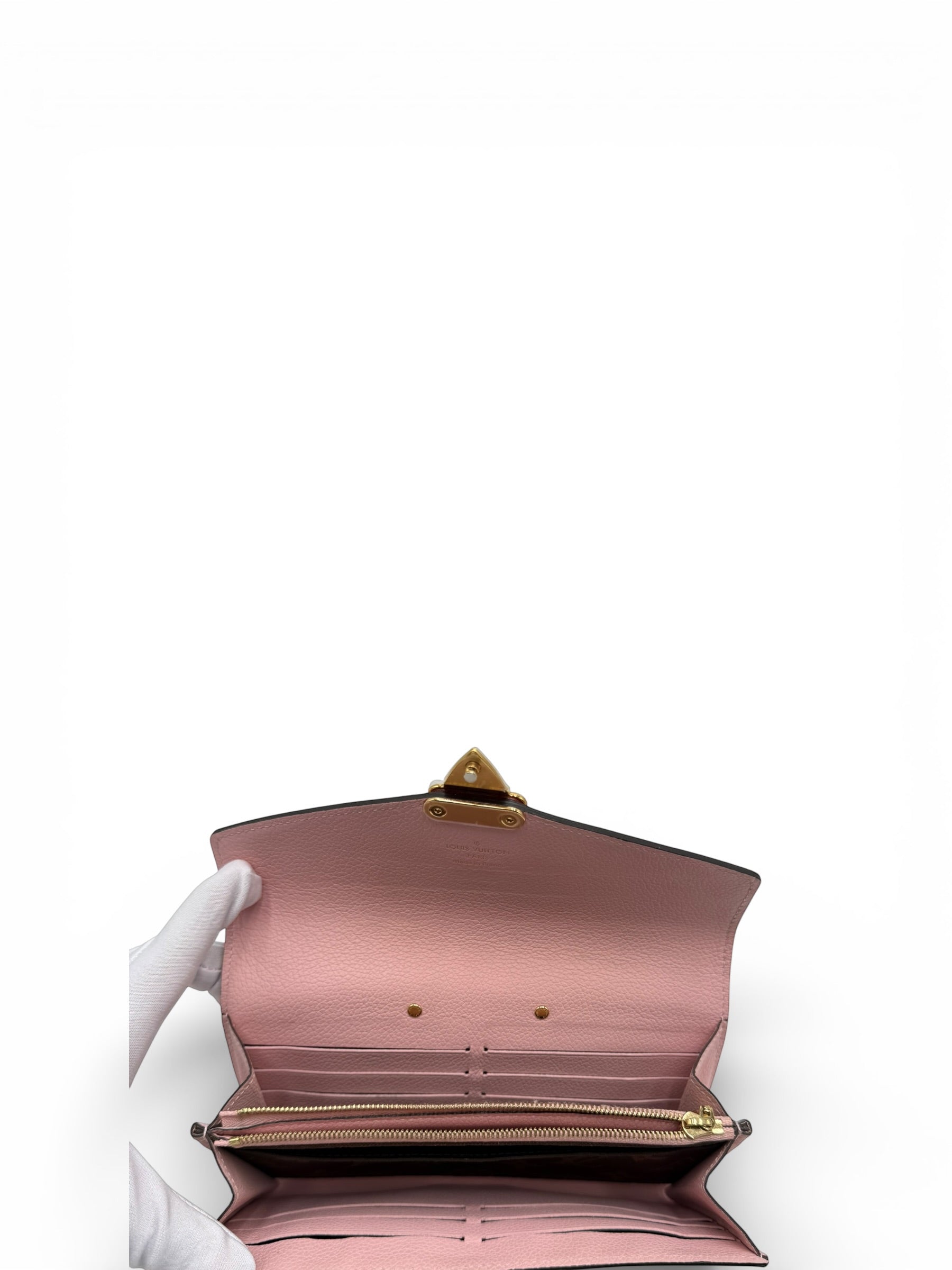 LOUIS VUITTON MONOGRAM PALLAS WALLET ROSE BALLERINE