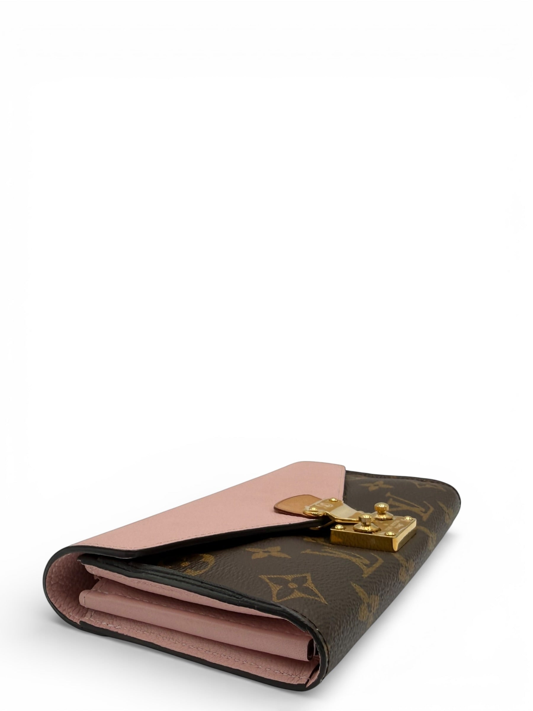 LOUIS VUITTON MONOGRAM PALLAS WALLET ROSE BALLERINE