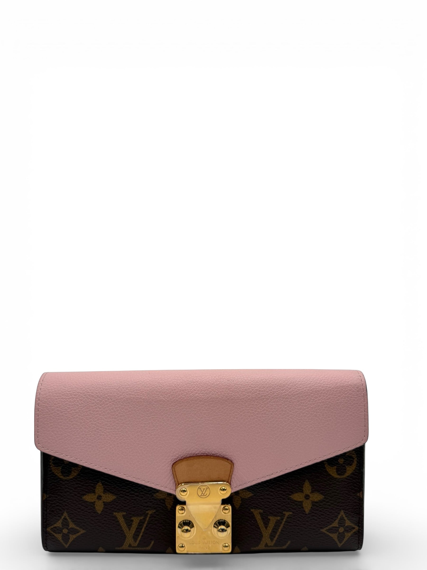 LOUIS VUITTON MONOGRAM PALLAS WALLET ROSE BALLERINE