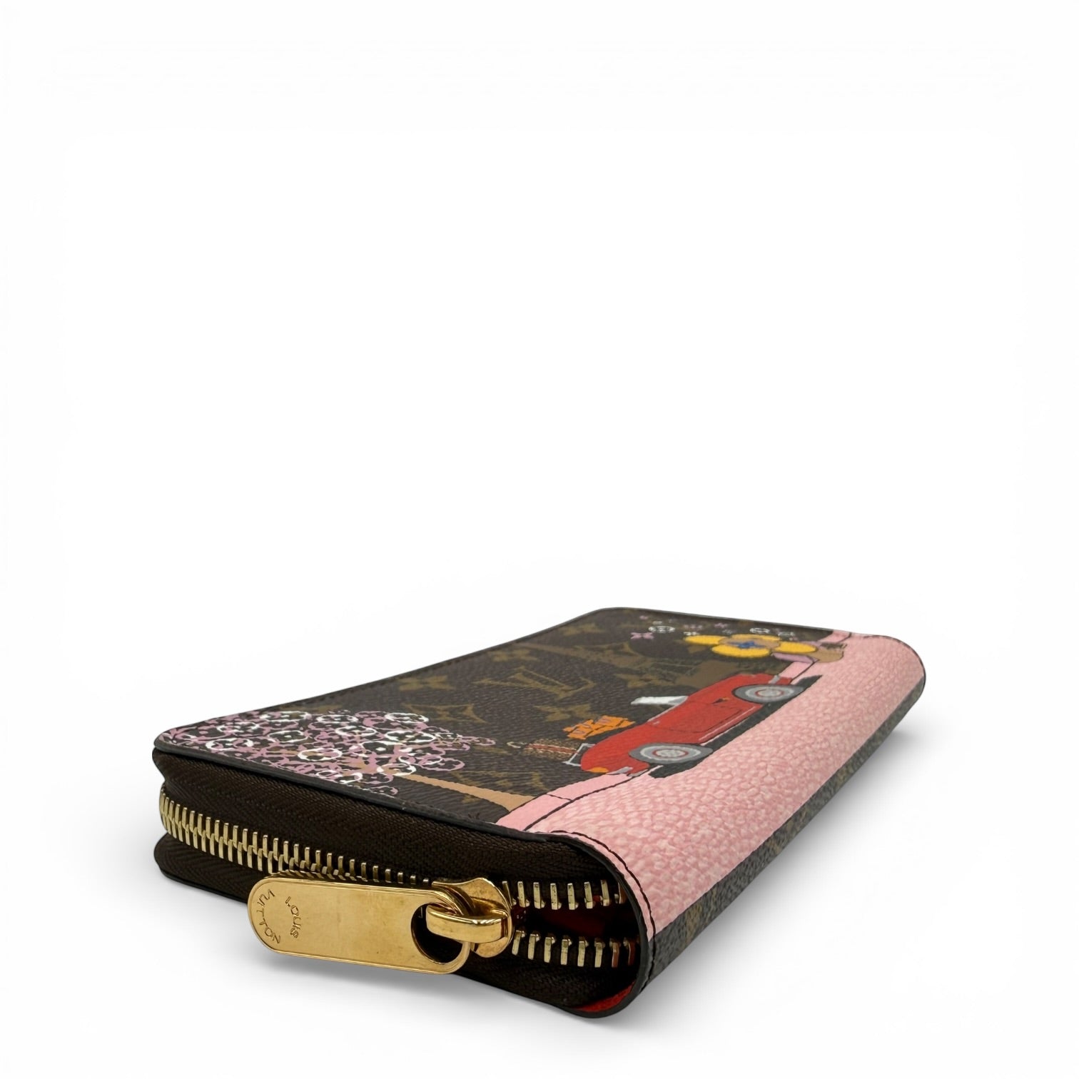 LOUIS VUITTON MONOGRAM CANVAS CHRITMAS ANIMATION PARIS VIVIENNE ZIPPY WALLET