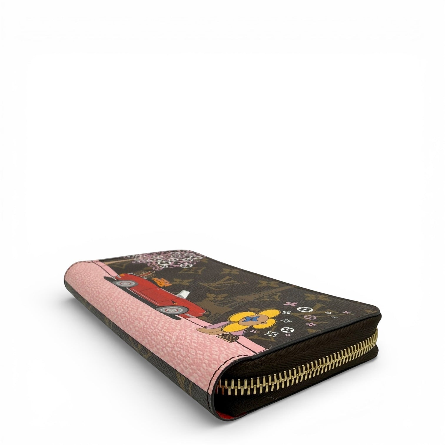 LOUIS VUITTON MONOGRAM CANVAS CHRITMAS ANIMATION PARIS VIVIENNE ZIPPY WALLET