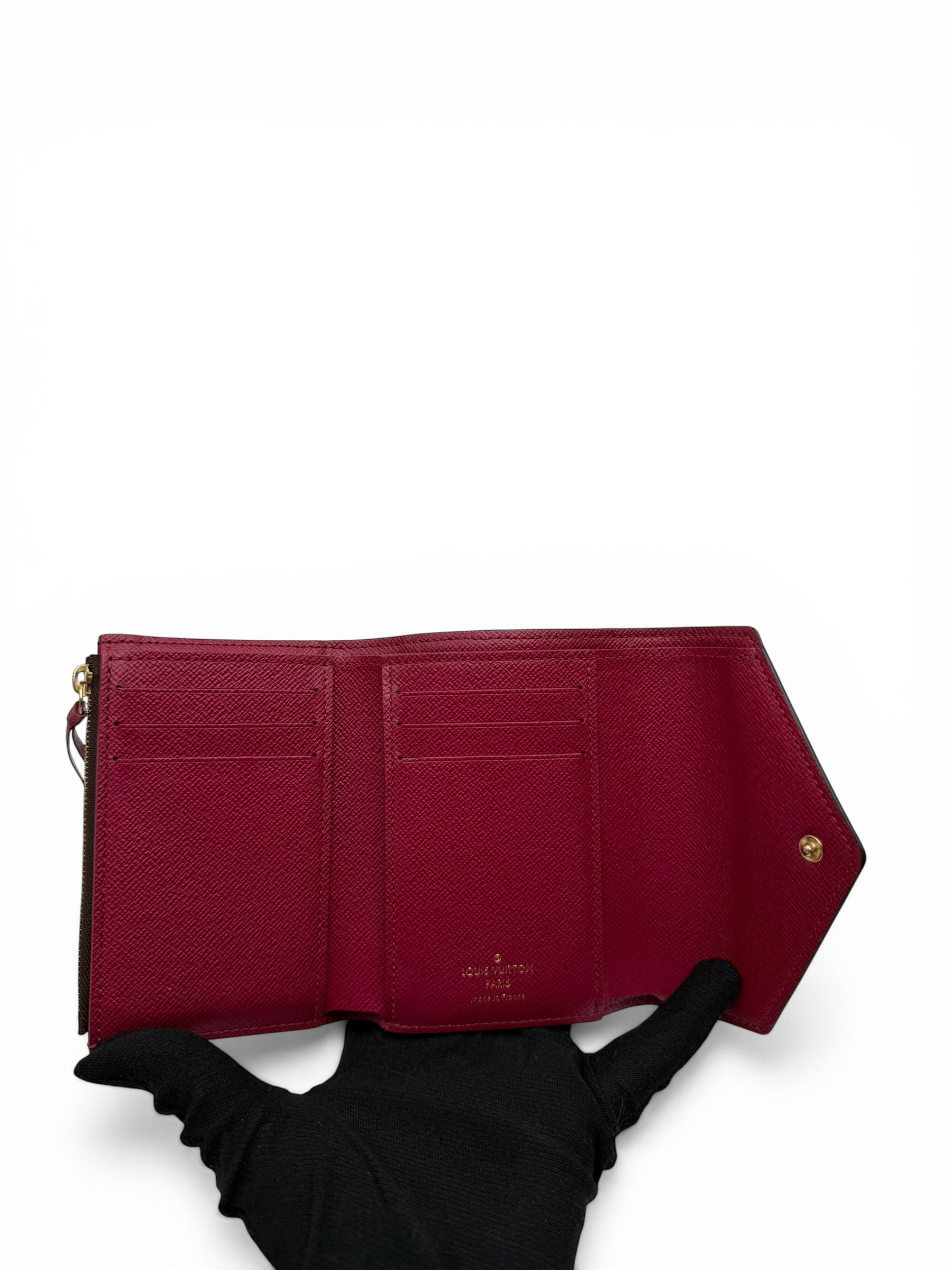 LOUIS VUITTON VICTORINE MONOGRAM SHORT WALLET (BURGUNDY)