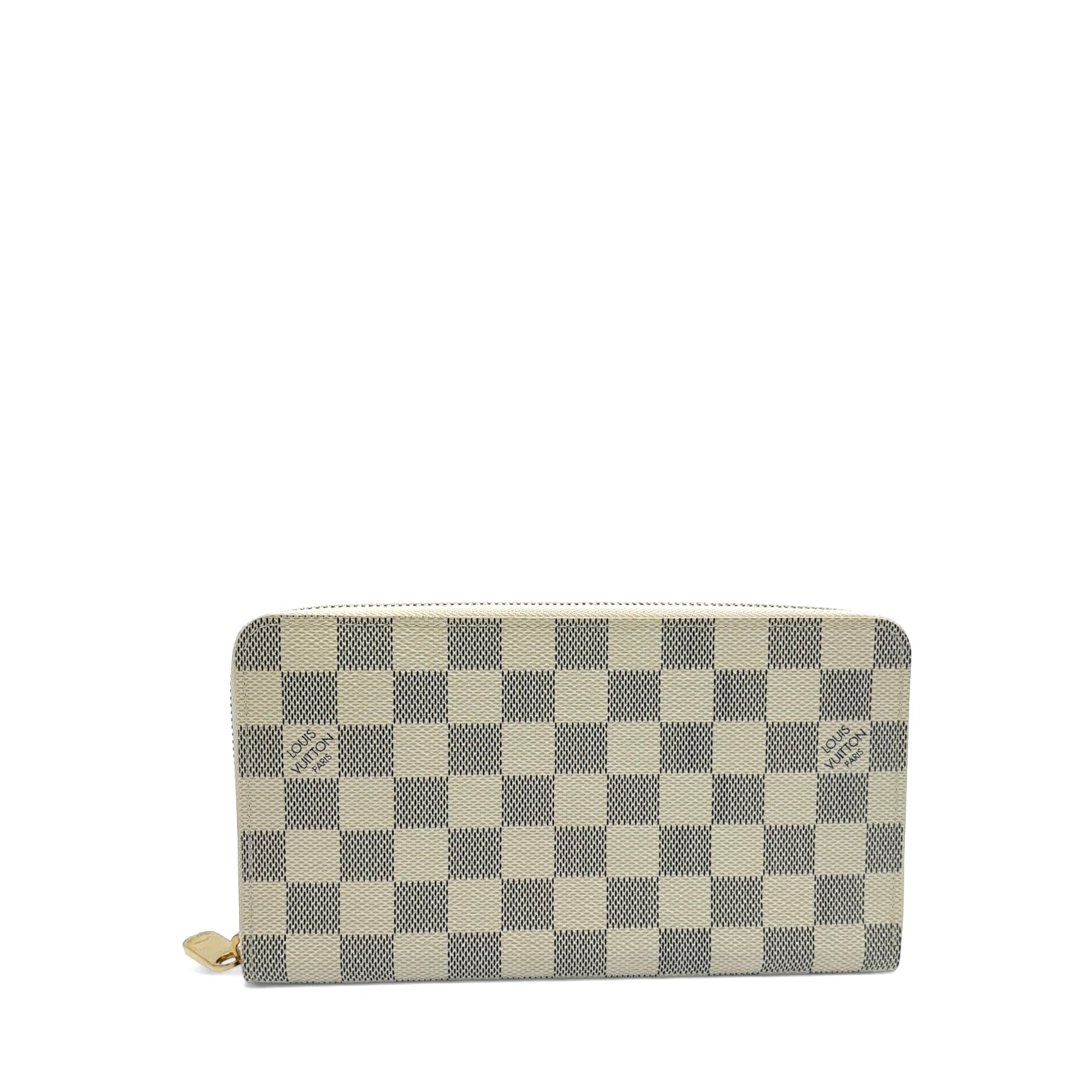 LOUIS VUITTON DAMIER AZUR COATED CANVAS ZIPPY WALLET LARGE