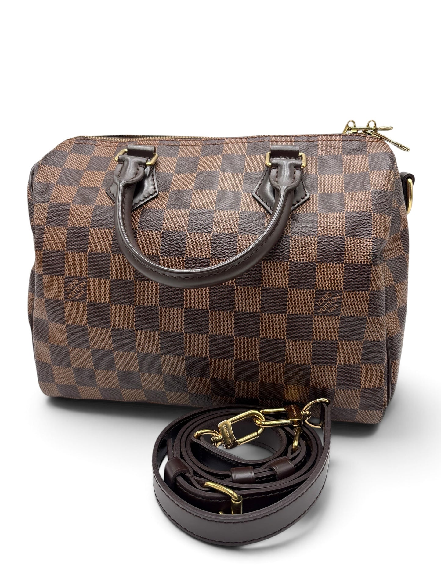 LOUIS VUITTON DAMIER EBENE SPEEDY BANDOULIERE 25