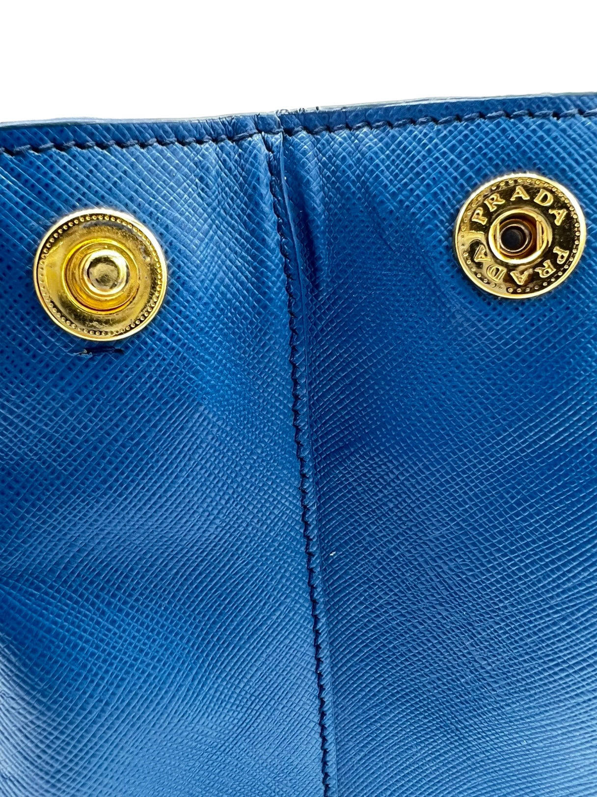 PRADA SAFFIANO LEATHER HANDBAG BLUE IN LEATHER