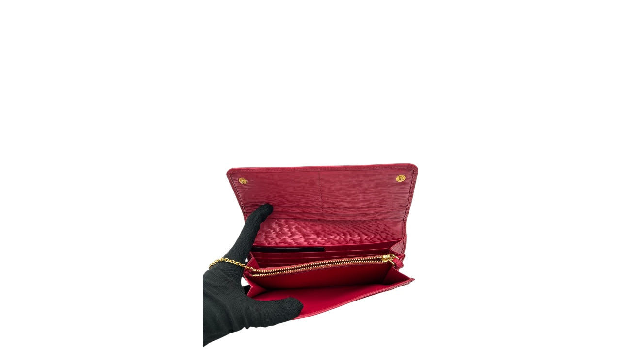 PRADA SAFFIANO LONG WALLET WITH CARD HOLDER PINK