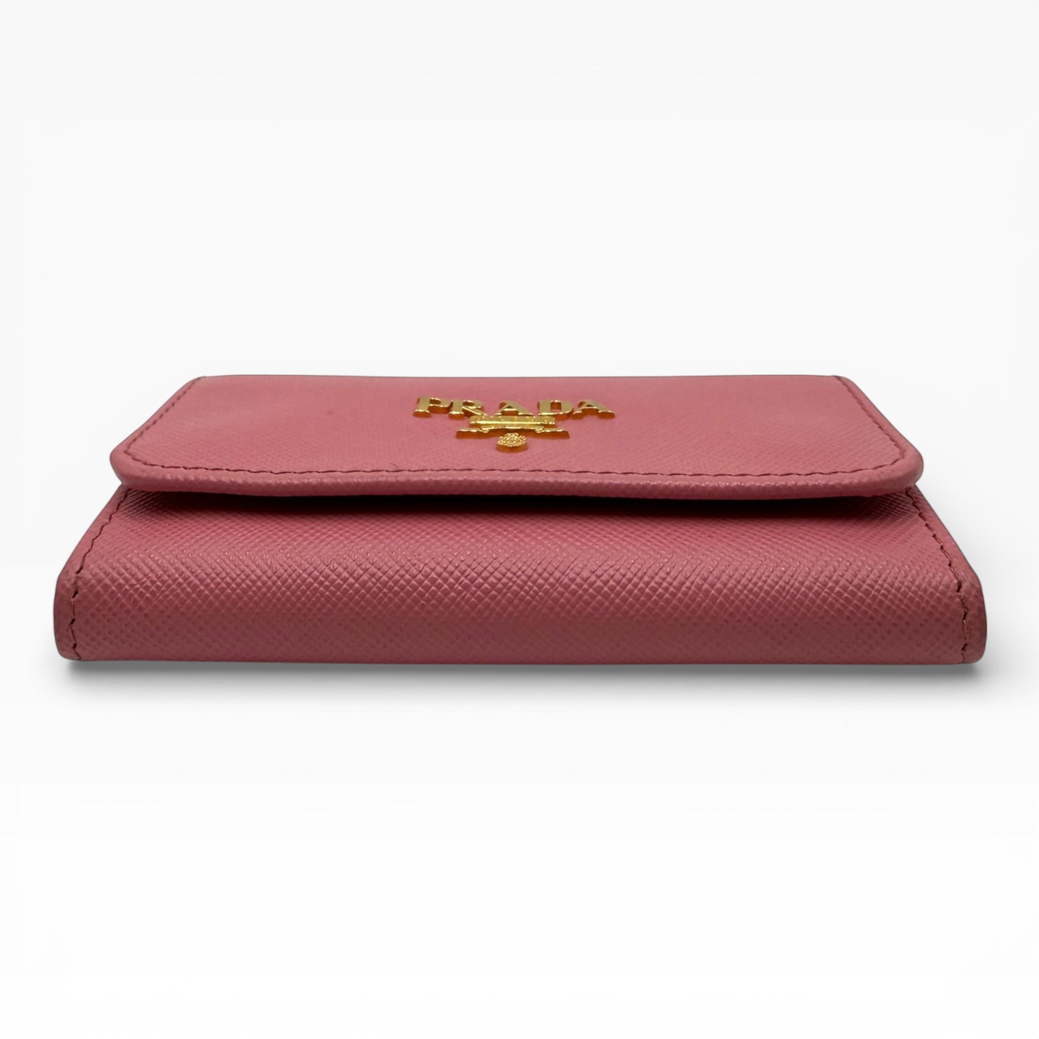 PRADA PINK SAFFIANO KEY HOLDER