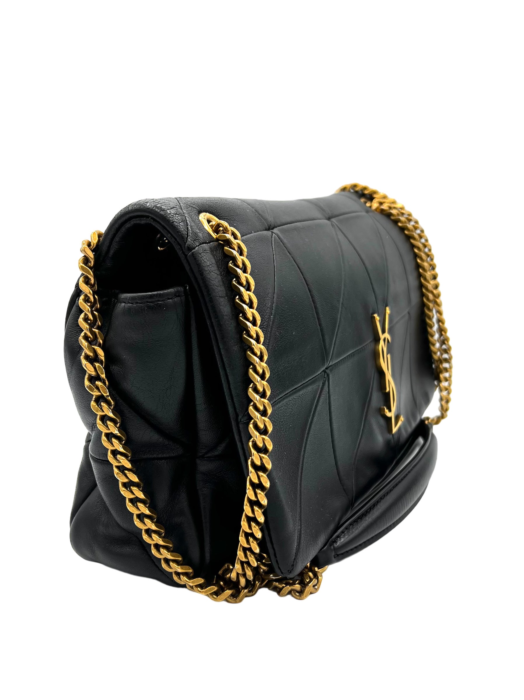 YSL JAMIE IN BLACK LEATHER