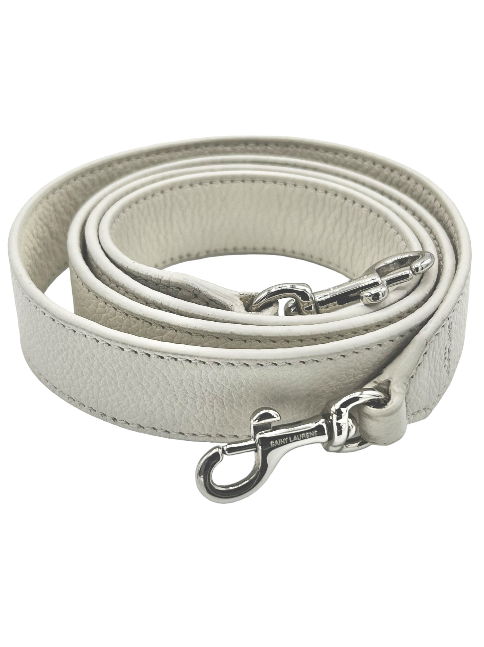 YSL MEDIUM SUNSET CHAIN BAG WHITE