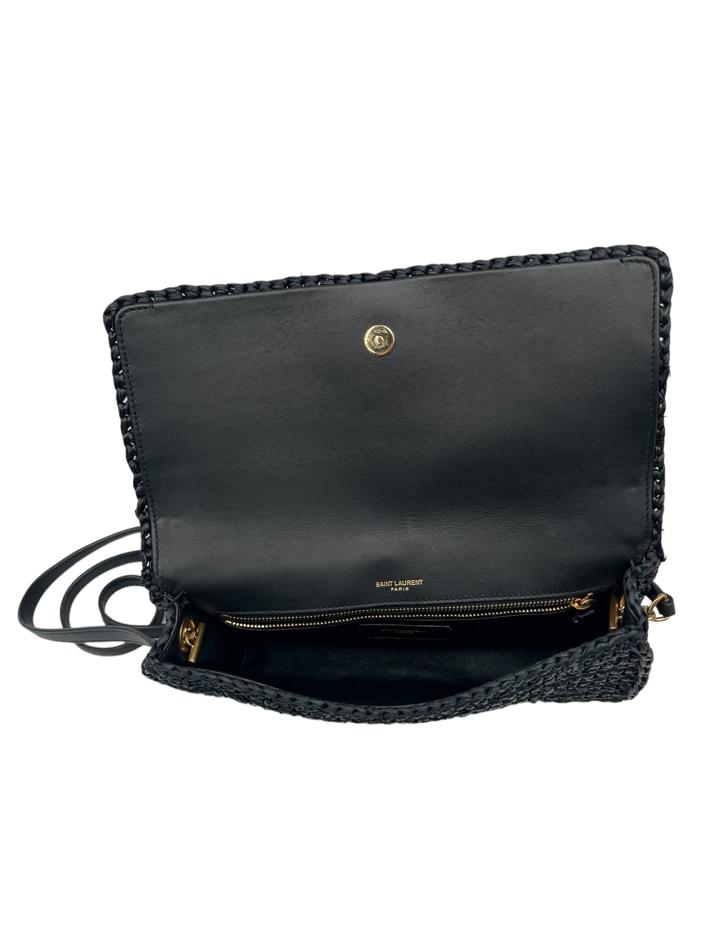 YSL KATE 99 TASSEL SHOULDER BAG IN RAFFIA