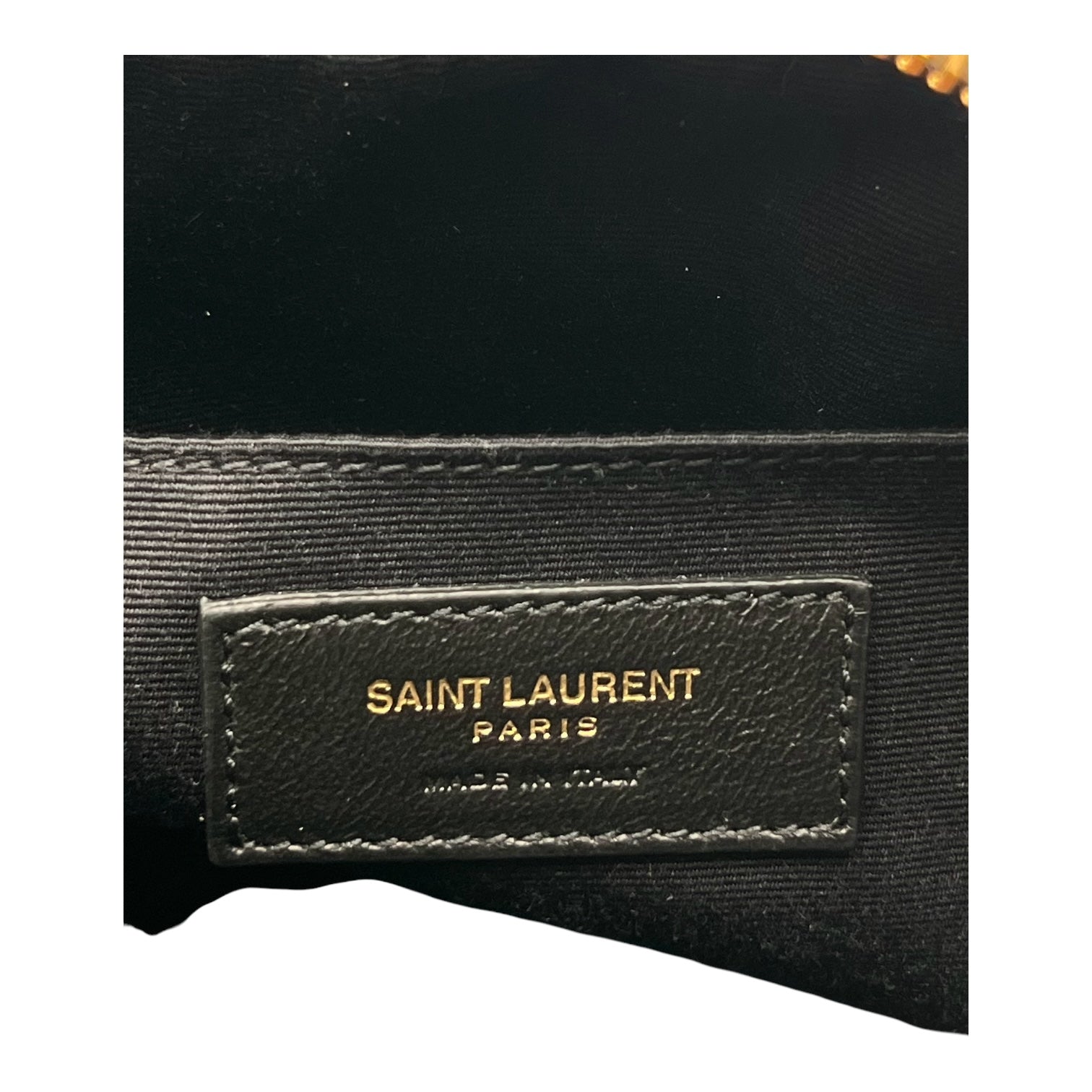 YSL CALFSKIN MONOGRAM LOU CAMERA BAG IN OFF WHITE CREAM