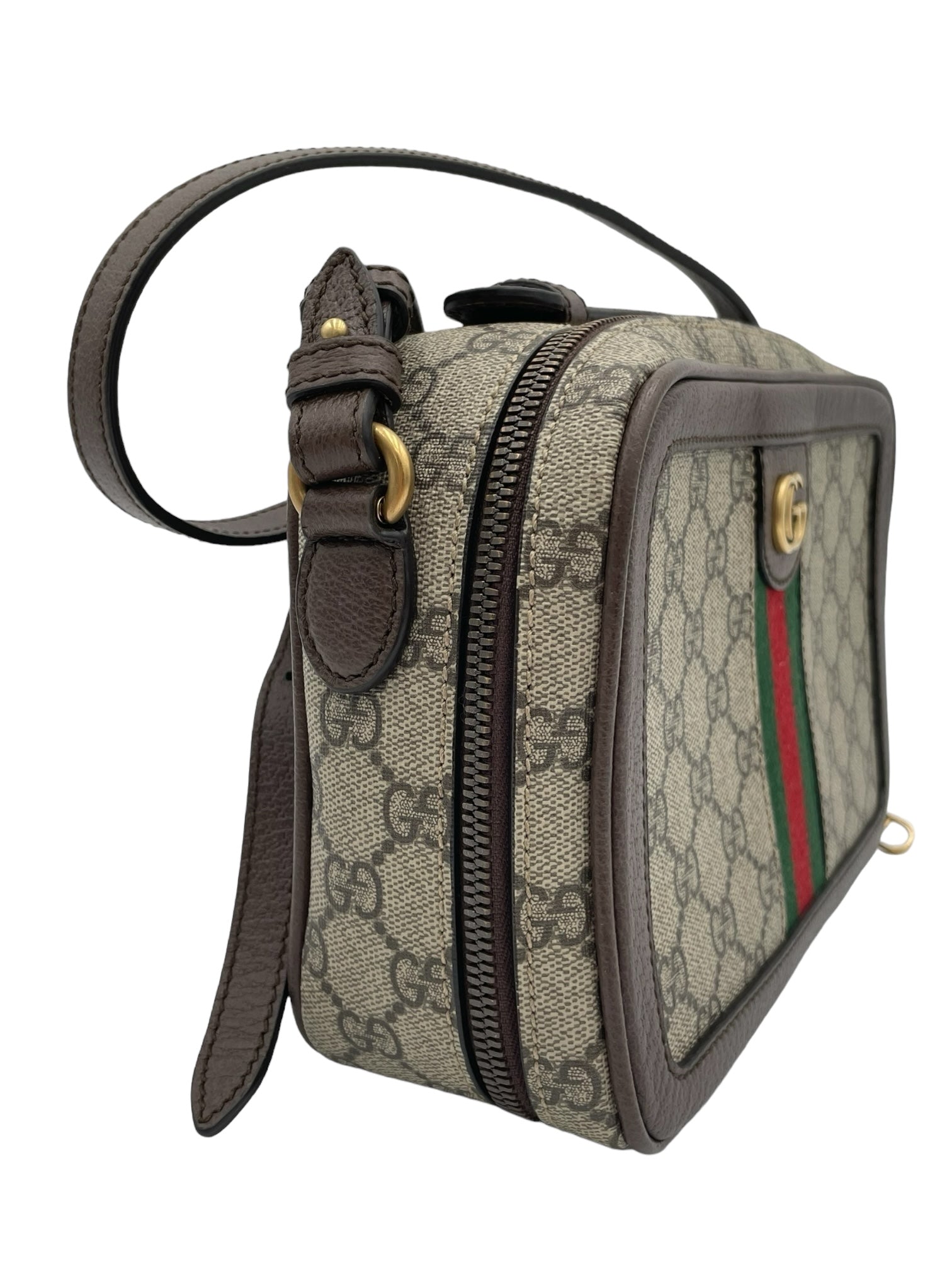 GUCCI OPHIDIA SMALL GG CROSSBODY WITH WEB