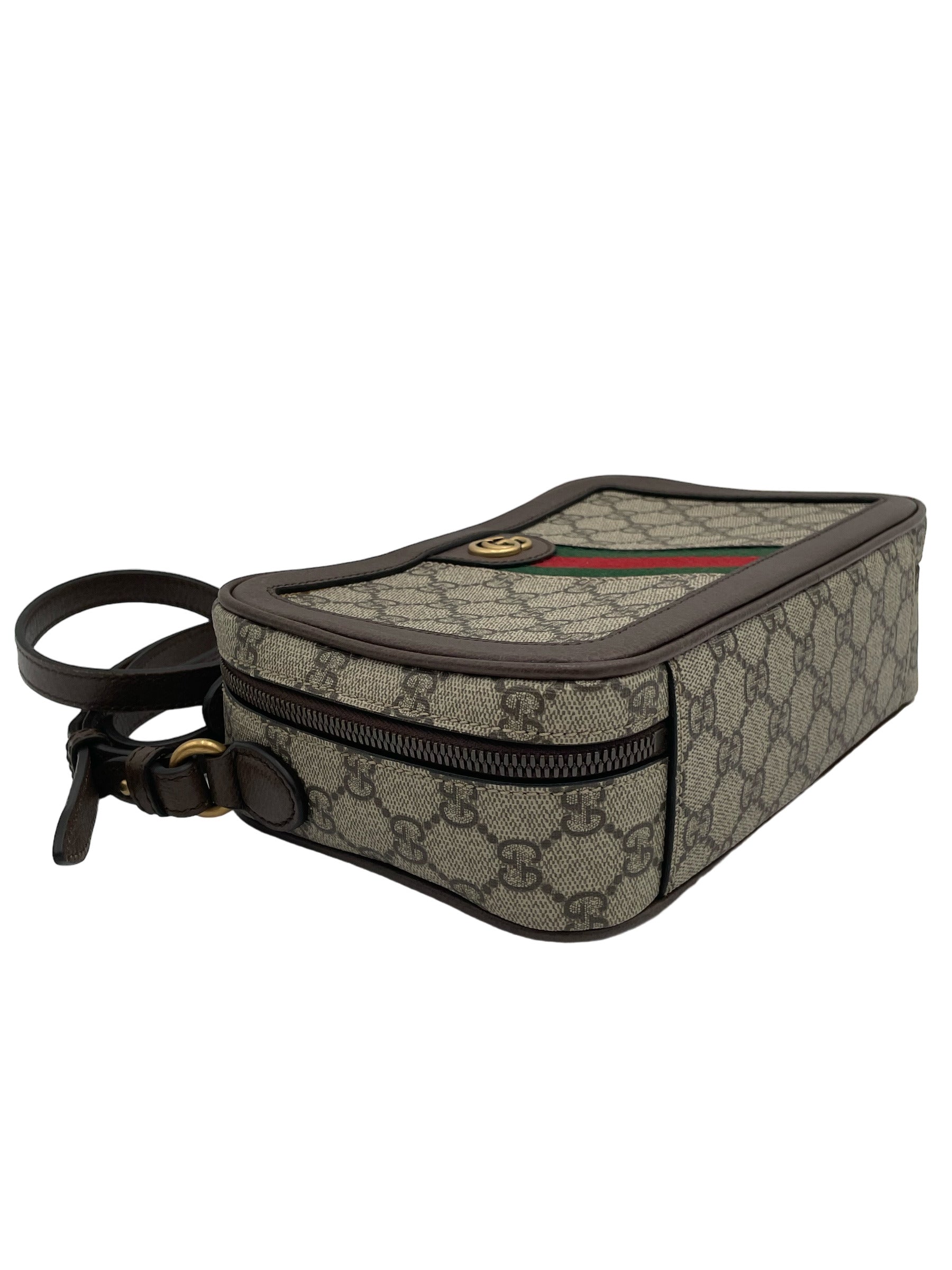 GUCCI OPHIDIA SMALL GG CROSSBODY WITH WEB