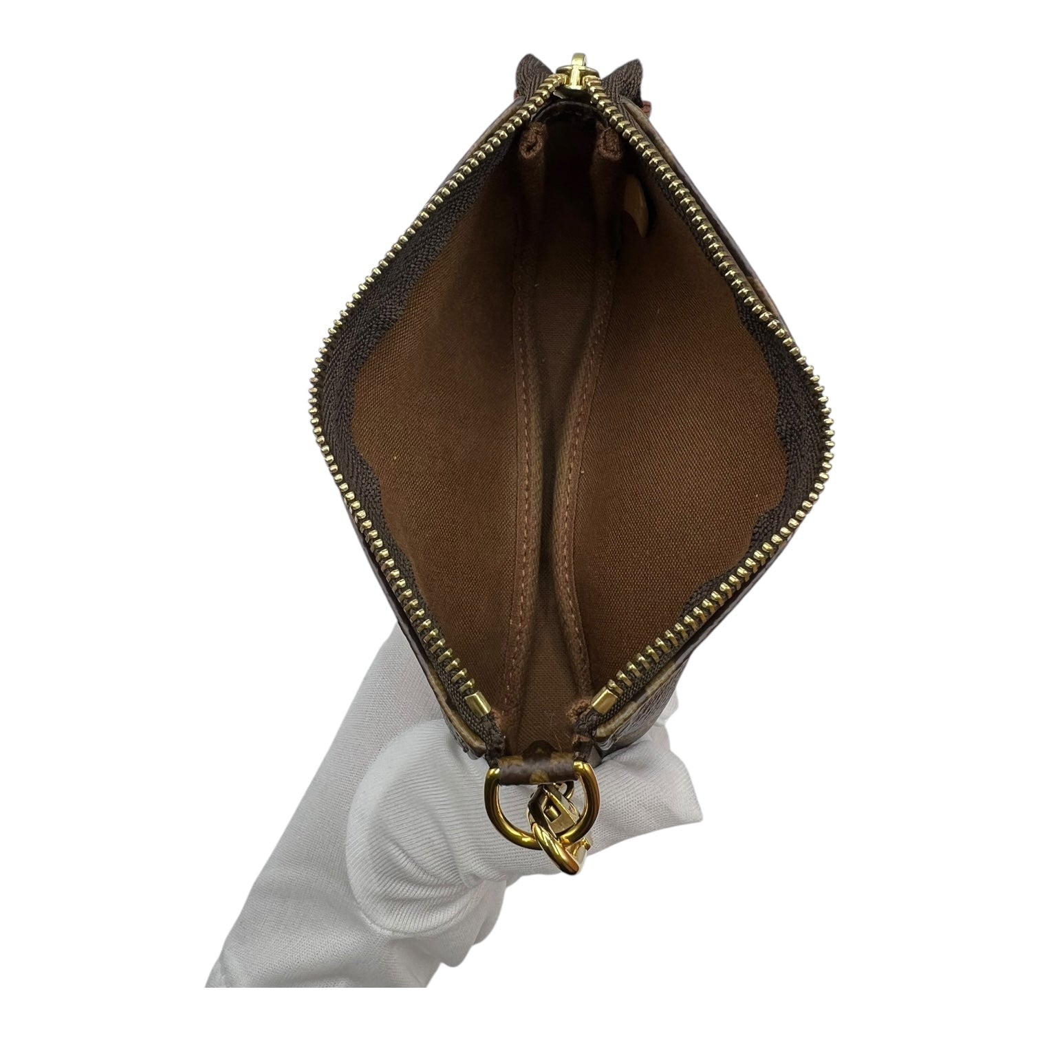 LOUIS VUITTON MINI POCHETTE MONOGRAM WRISTLET