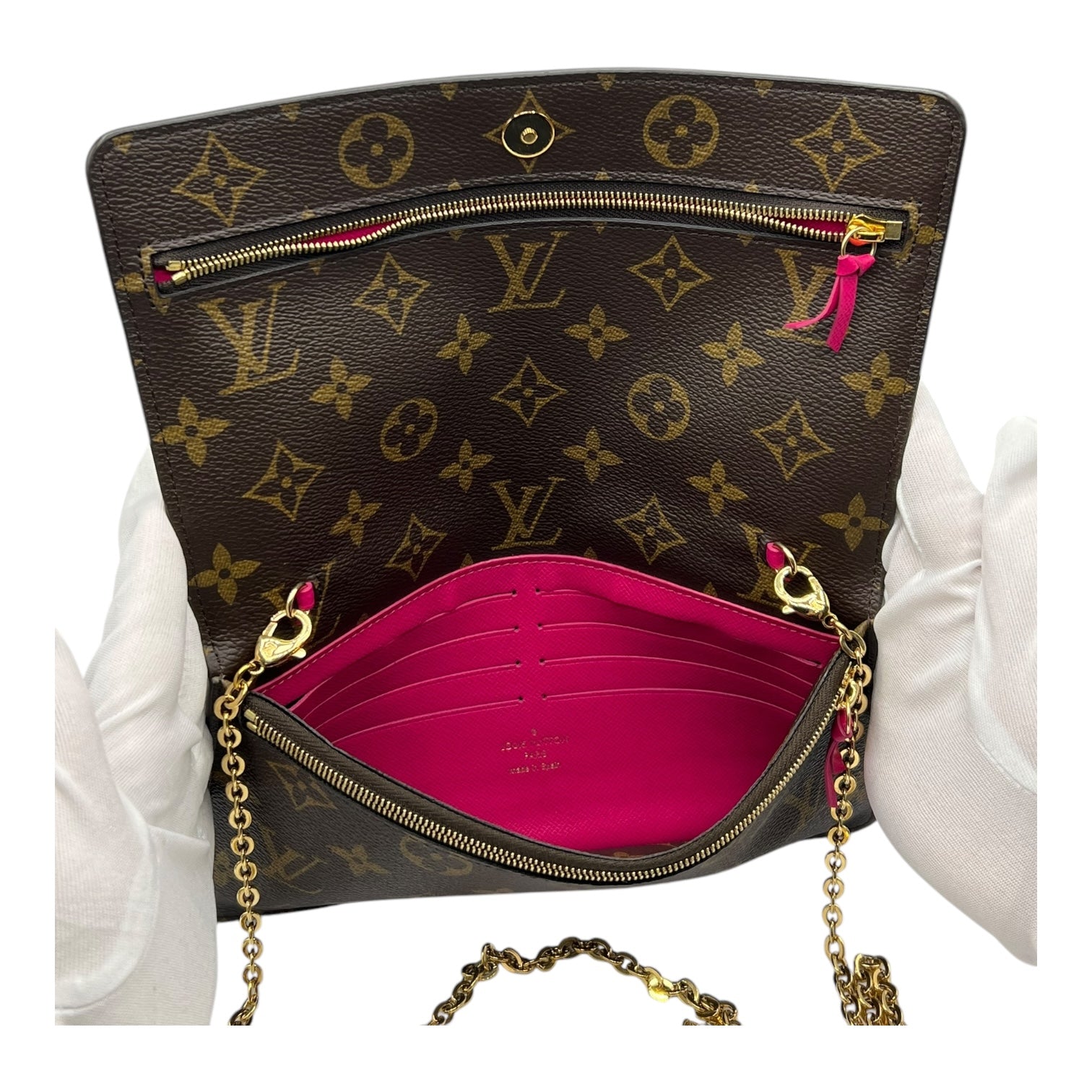 LOUIS VUITTON BEAR PRINT POCHETTE CROSSBODY BAG