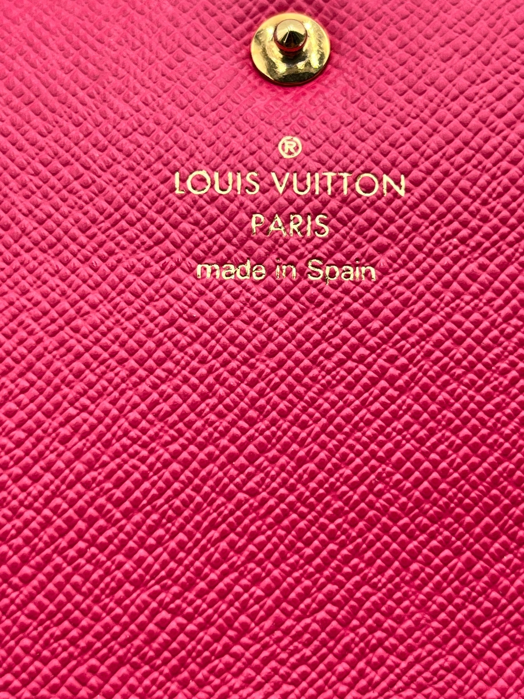 LOUIS VUITTON EMILIE WALLET BLOOMING FLOWER PINK