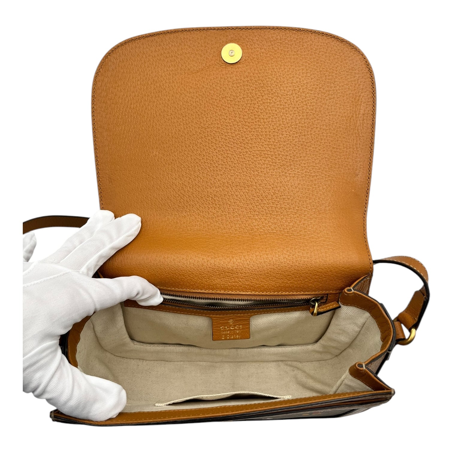 GUCCI DISNEY GG CANVAS SHOULDER BAG