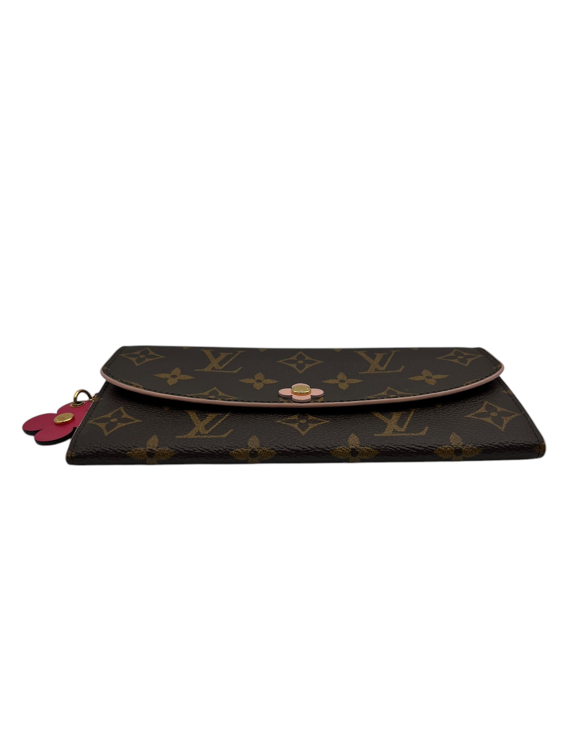 LOUIS VUITTON EMILIE WALLET BLOOMING FLOWER PINK