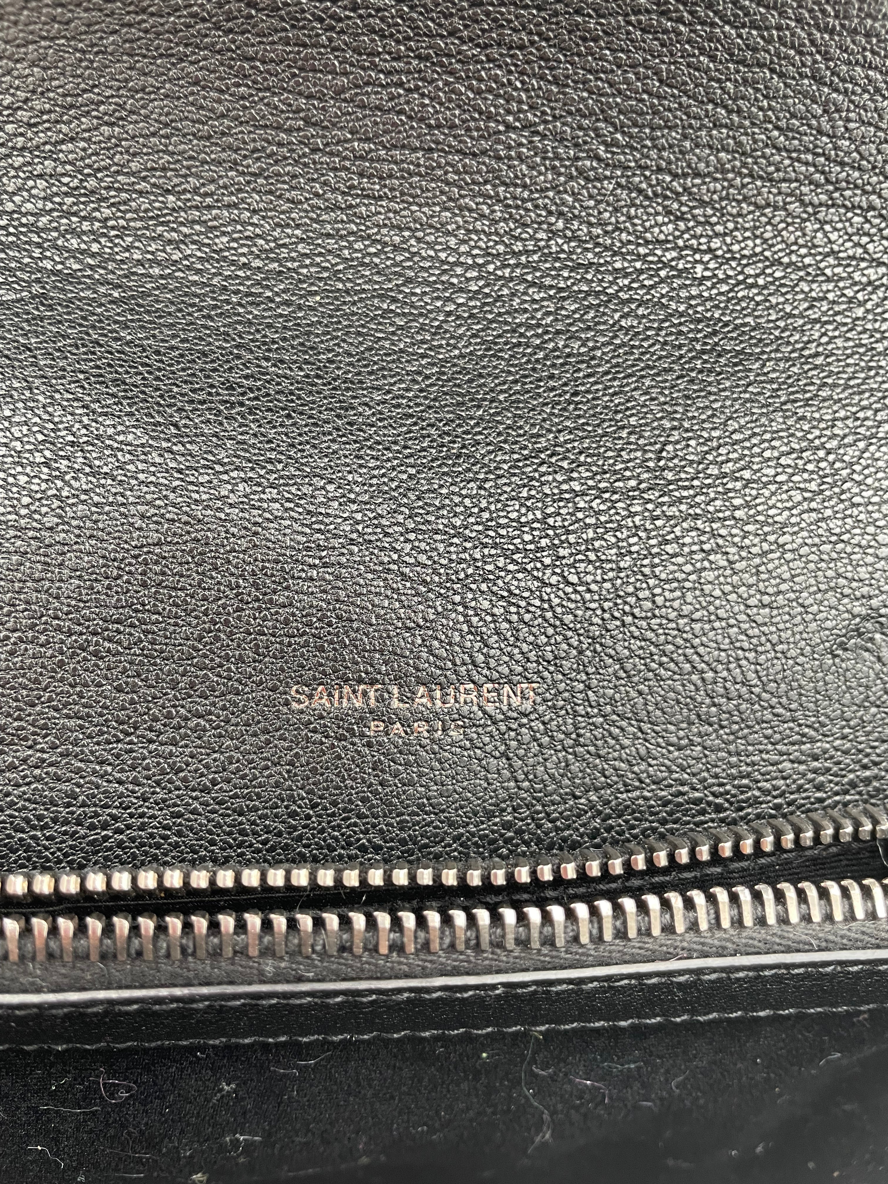 YSL BLACK COLLEGE SILVER