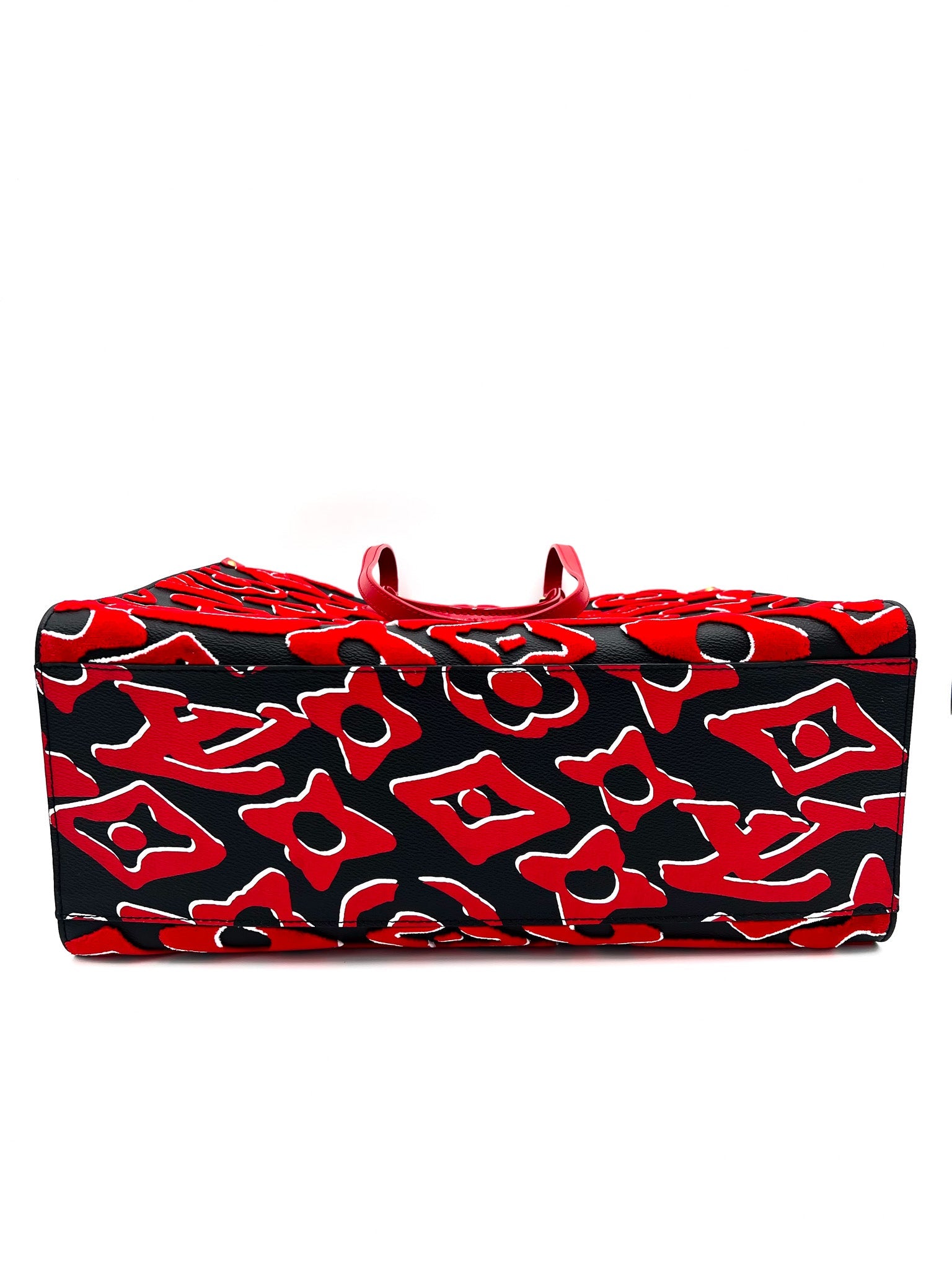 LOUIS VUITTON ON THE GO TOTE LIMITED EDITION URS FISCHER TUFTED MONOGRAM CANVAS