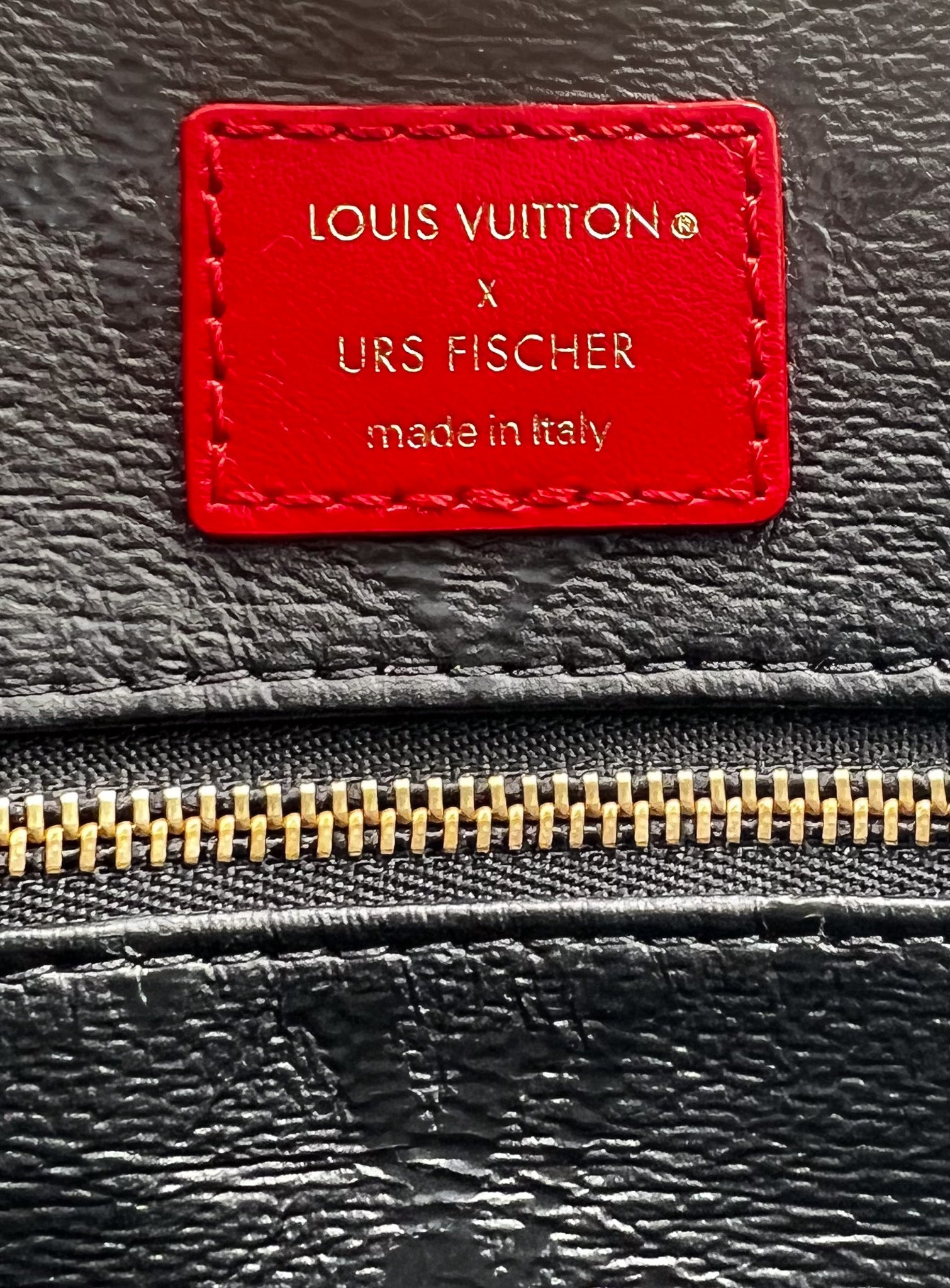 LOUIS VUITTON ON THE GO TOTE LIMITED EDITION URS FISCHER TUFTED MONOGRAM CANVAS