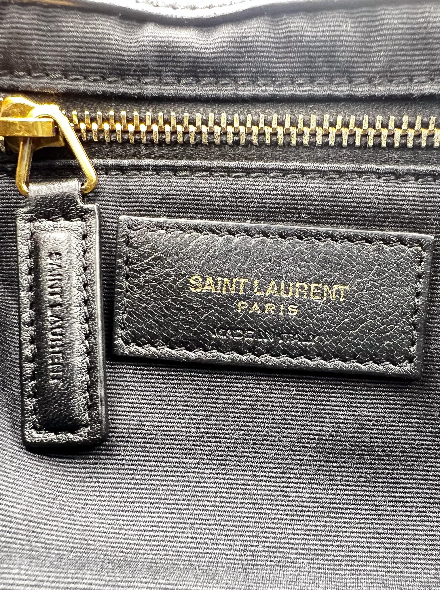 YSL JAMIE IN BLACK LEATHER