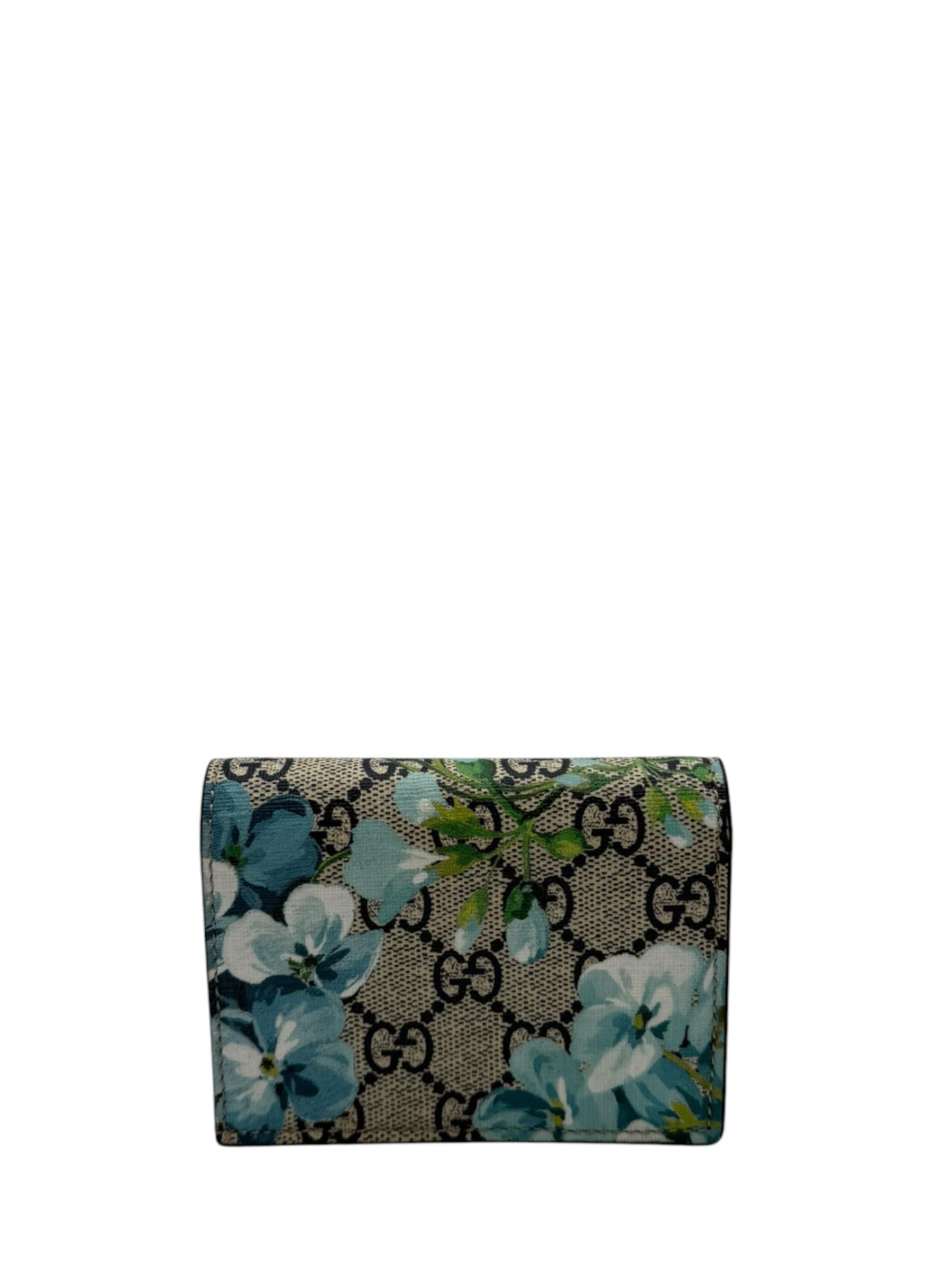 GUCCI BLOOMS WALLET BLUE