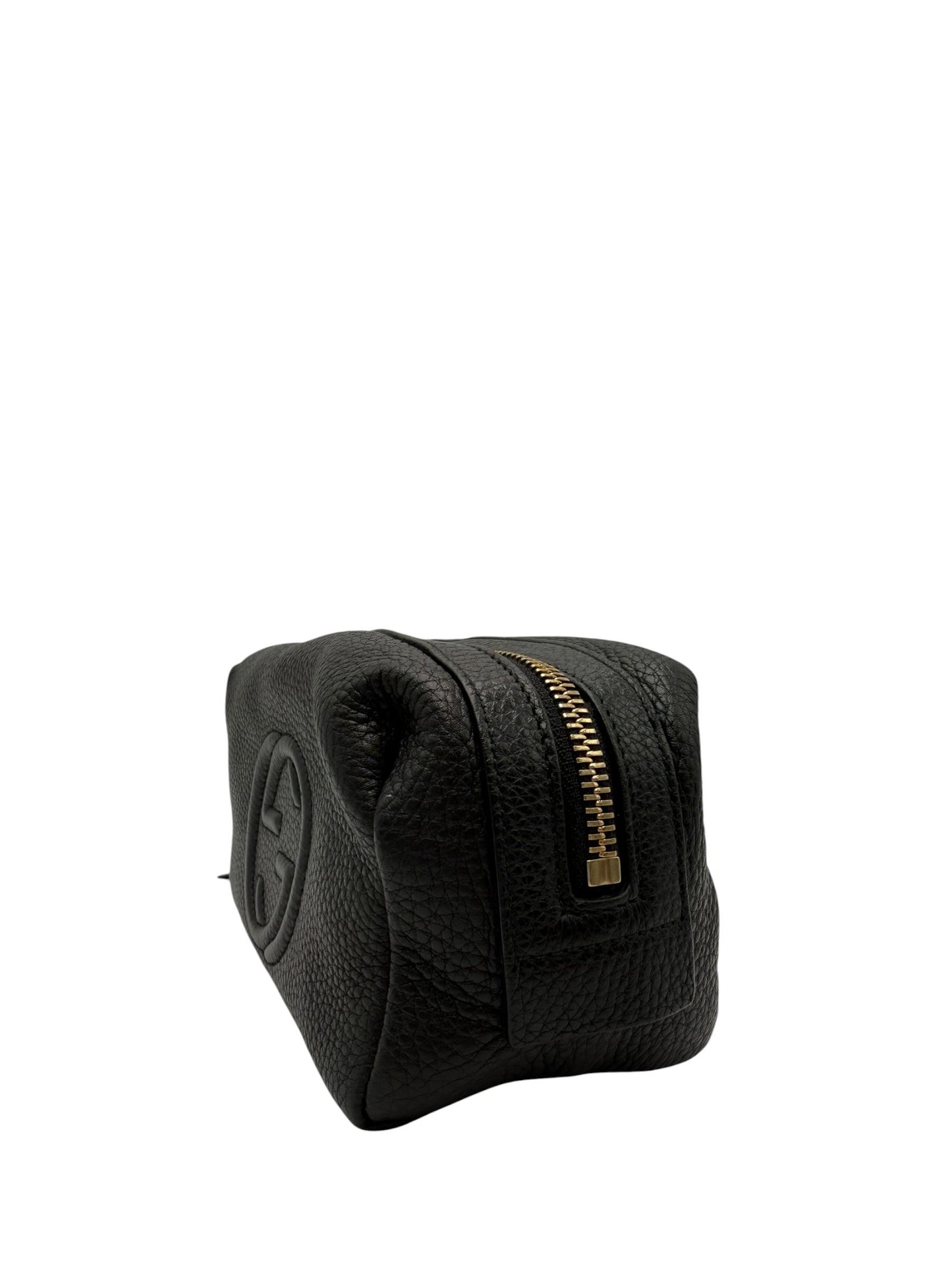 GUCCI SOHO BLACK CALFSKIN COSMETIC POUCH
