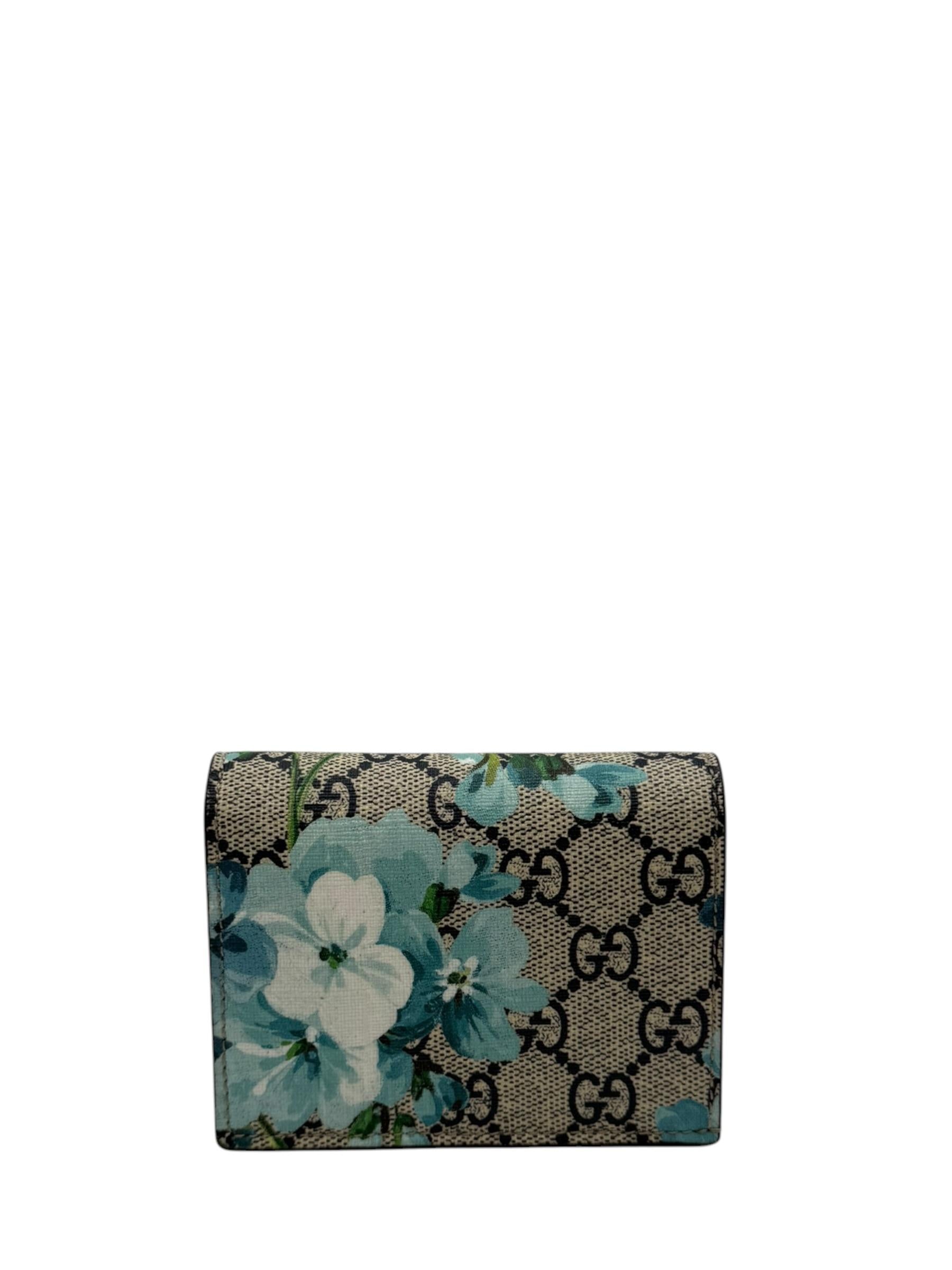 GUCCI BLOOMS WALLET BLUE