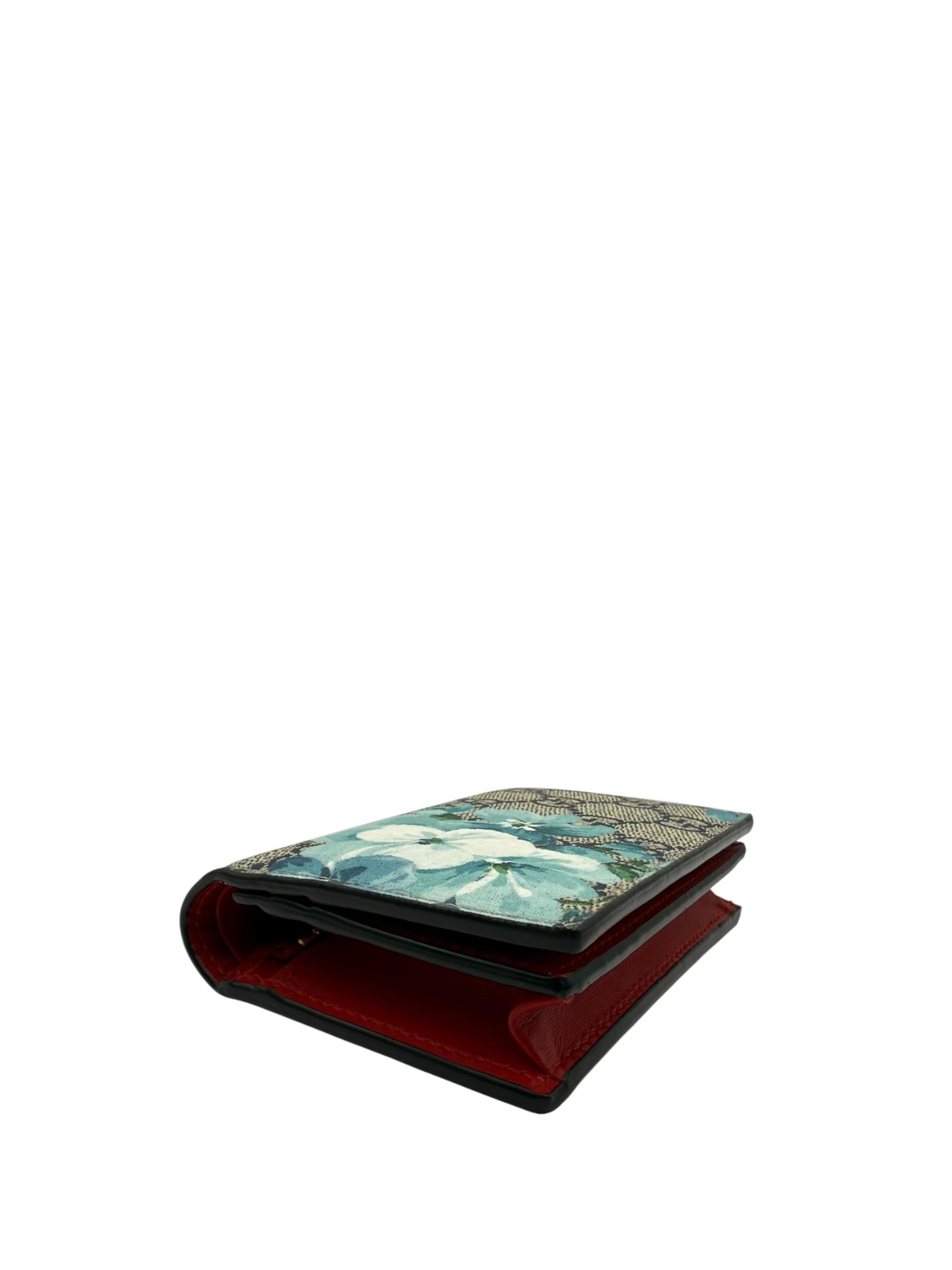 GUCCI BLOOMS WALLET BLUE