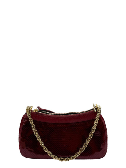 GUCCI OPHIDIA RED FABRIC SHOULDER BAG