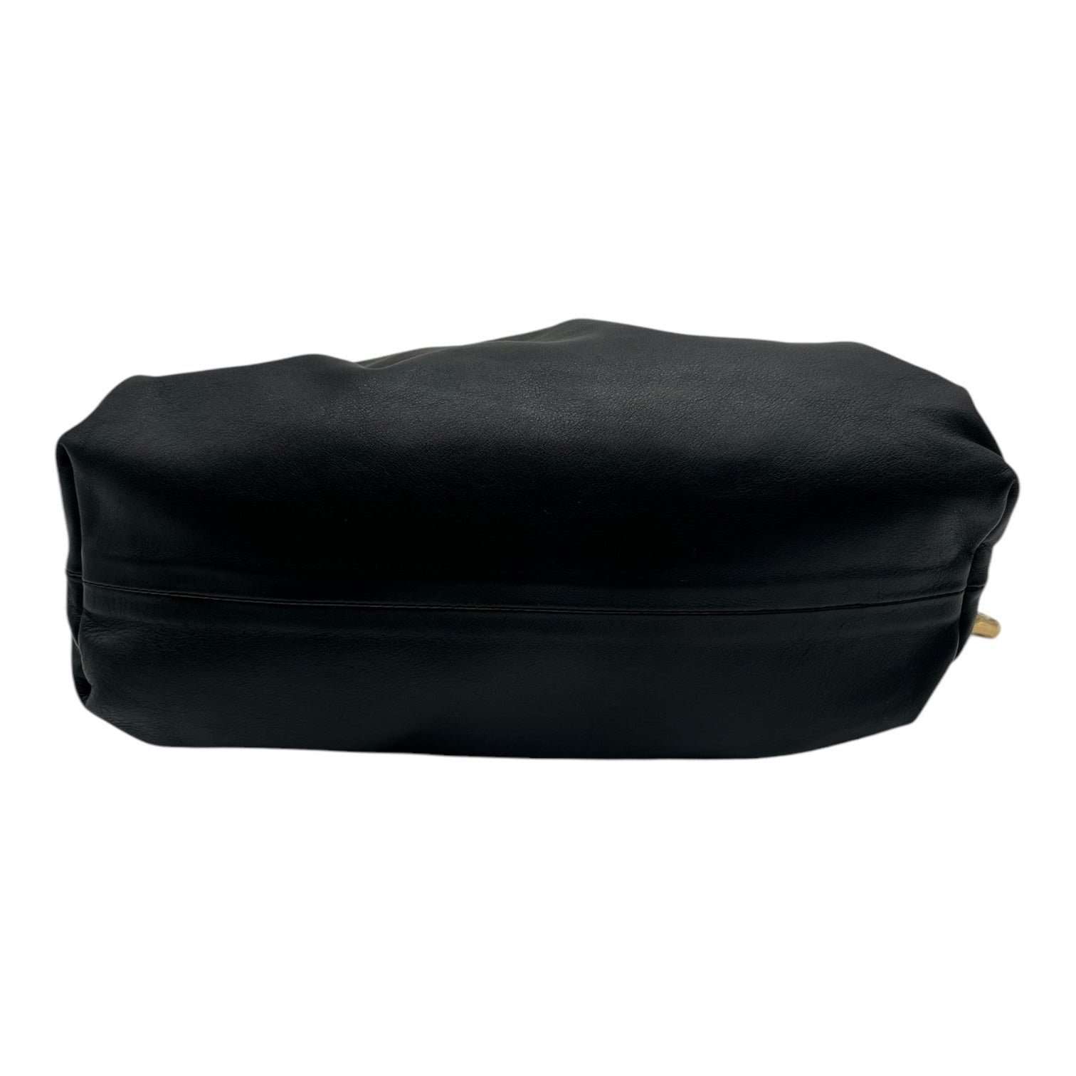 BOTTEGA VENETA LEATHER CHAIN POUCH BLACK
