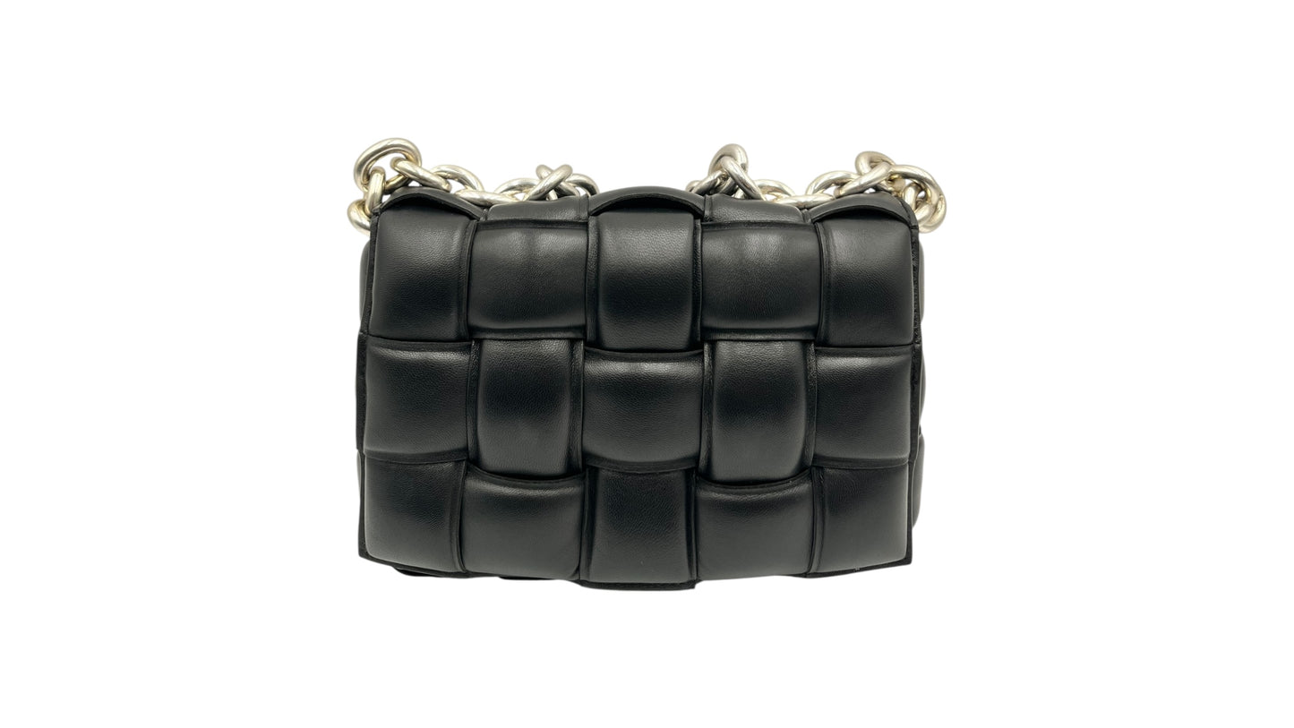 BOTTEGA VENETA CASSETE PADDED INTRECCIATO LEATHER SHOULDER BAG