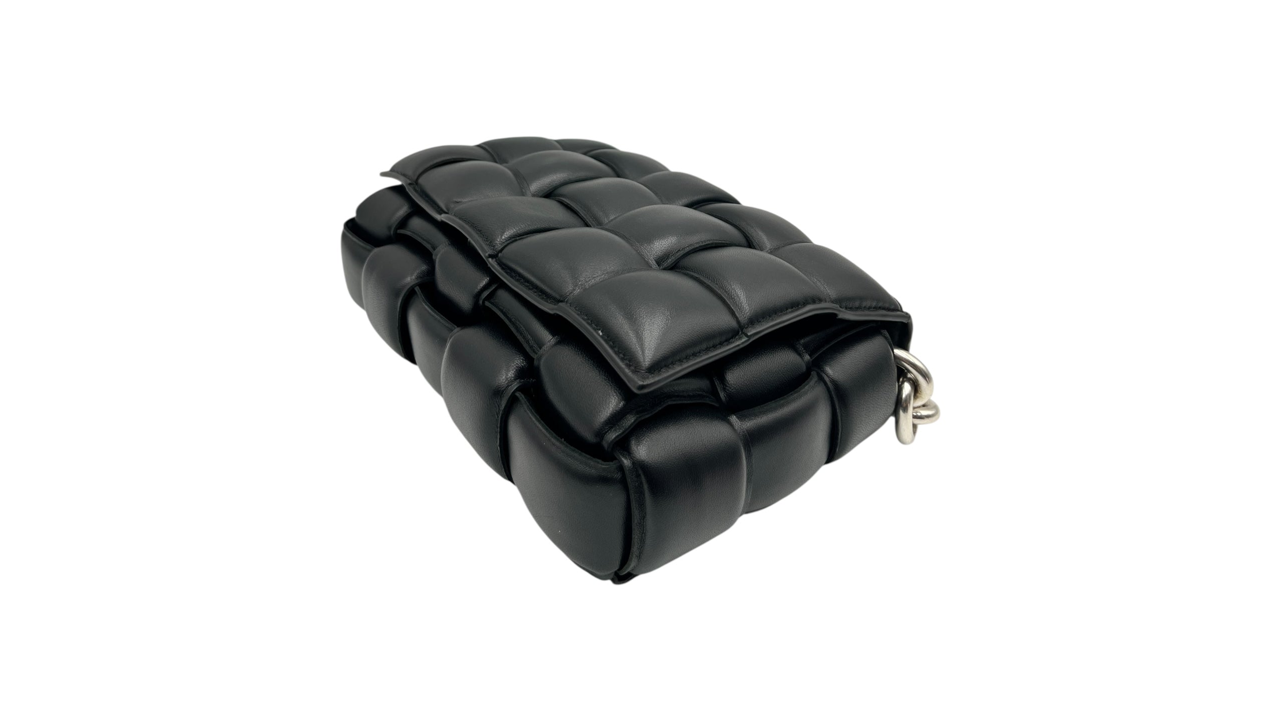 BOTTEGA VENETA CASSETE PADDED INTRECCIATO LEATHER SHOULDER BAG