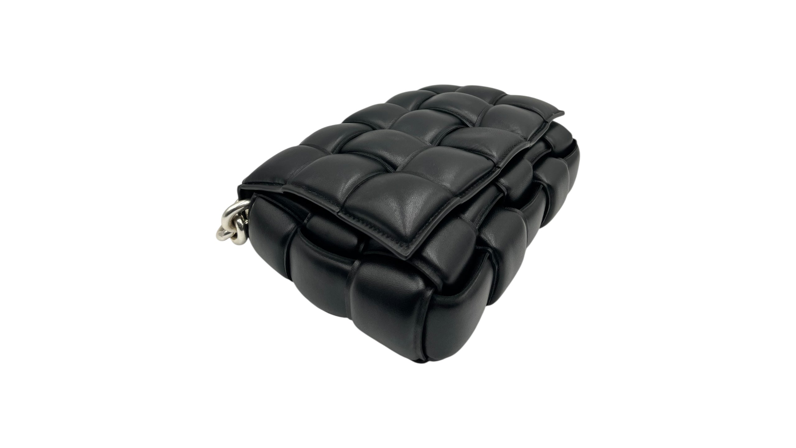 BOTTEGA VENETA CASSETE PADDED INTRECCIATO LEATHER SHOULDER BAG