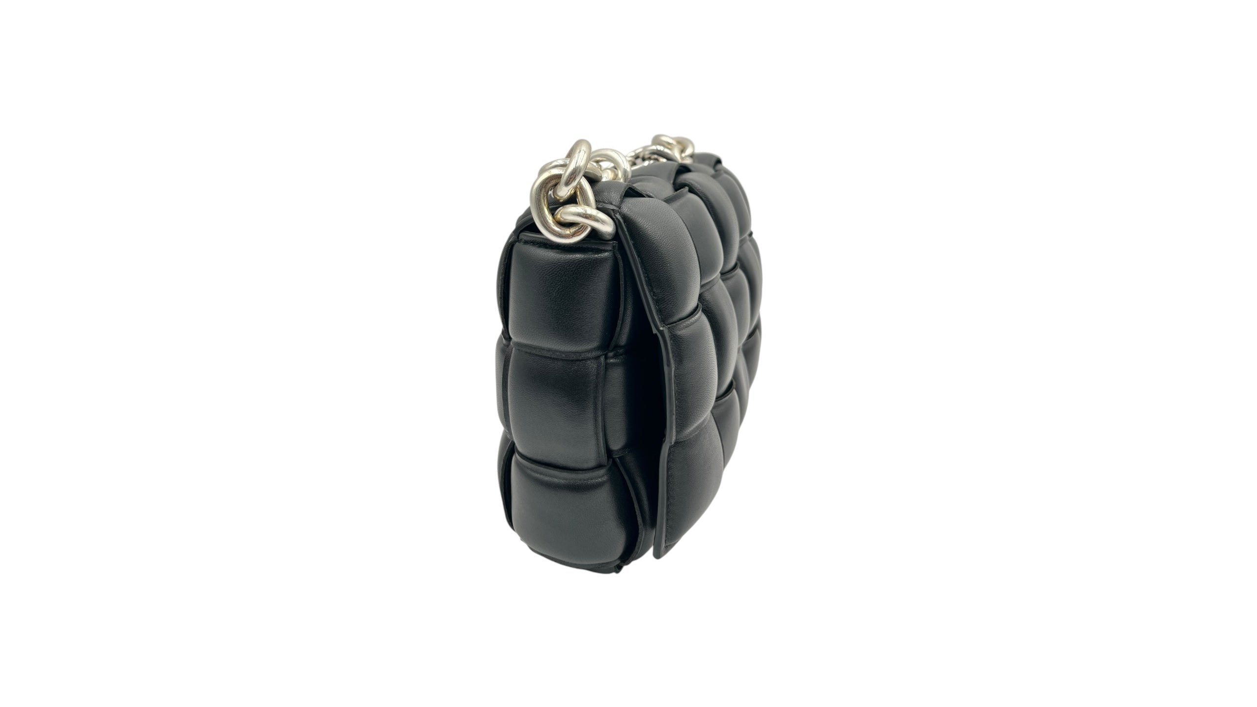 BOTTEGA VENETA CASSETE PADDED INTRECCIATO LEATHER SHOULDER BAG