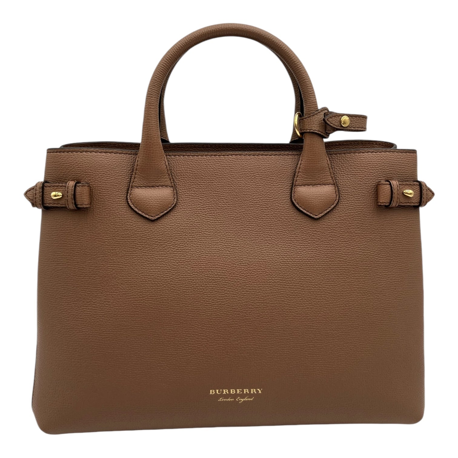 BURBERRY BANNER LEATHER SHOULDER BAG IN BROWN