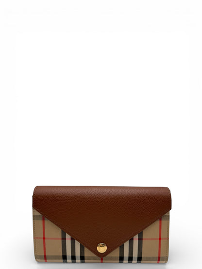 BURBERRY HANNAH LEATHER HANDBAG