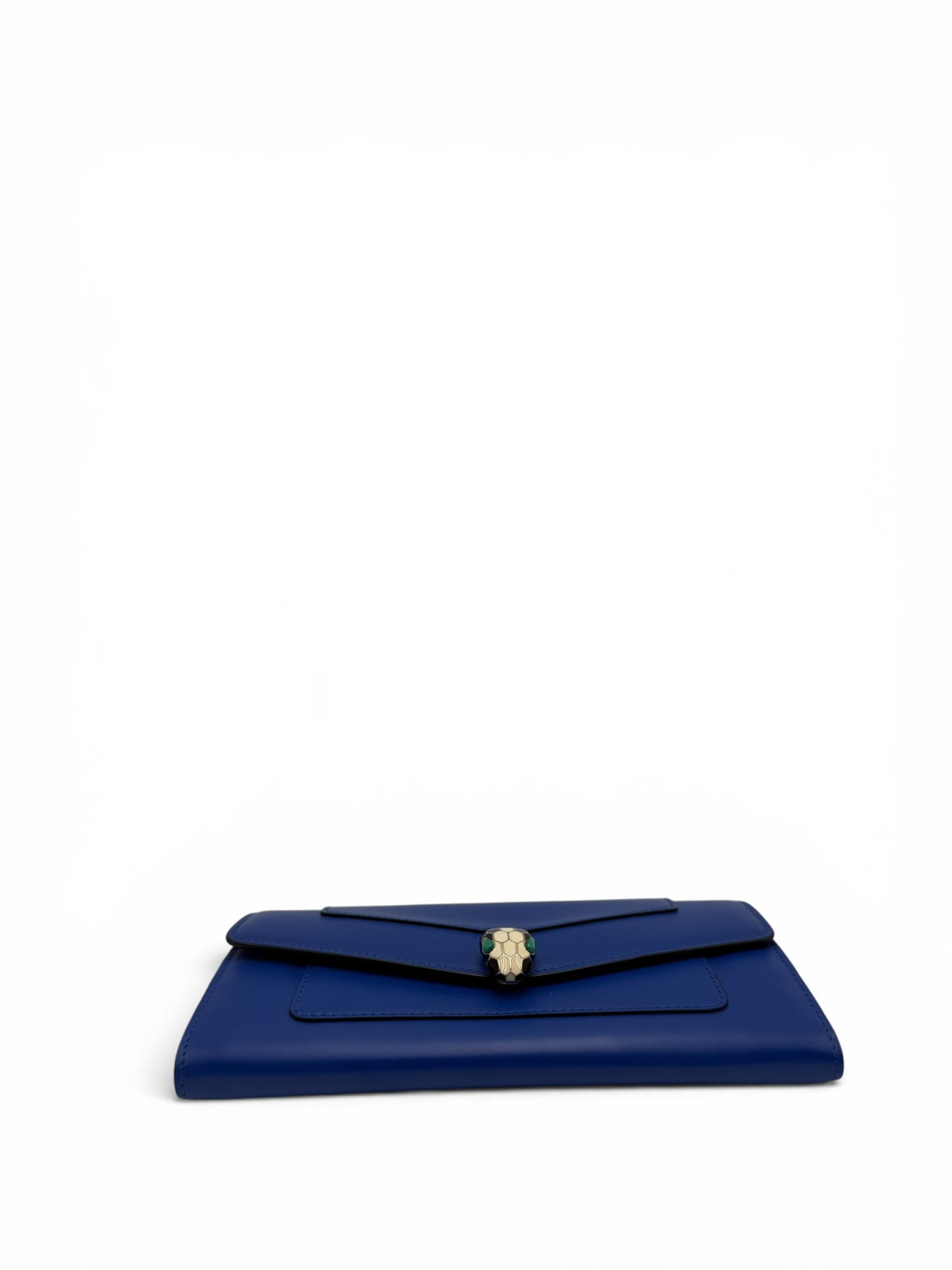 BVLGARI BLUE LEATHER SERPENTI FOREVER CONTINENTAL WALLET