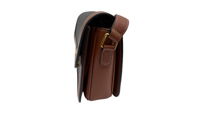 CELINE TEEN TRIOMPHE BAG IN TRIOMPHE CANVAS AND CALFSKIN