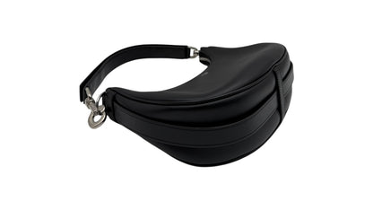 CELINE AVA LEATHER HANDBAG IN BLACK