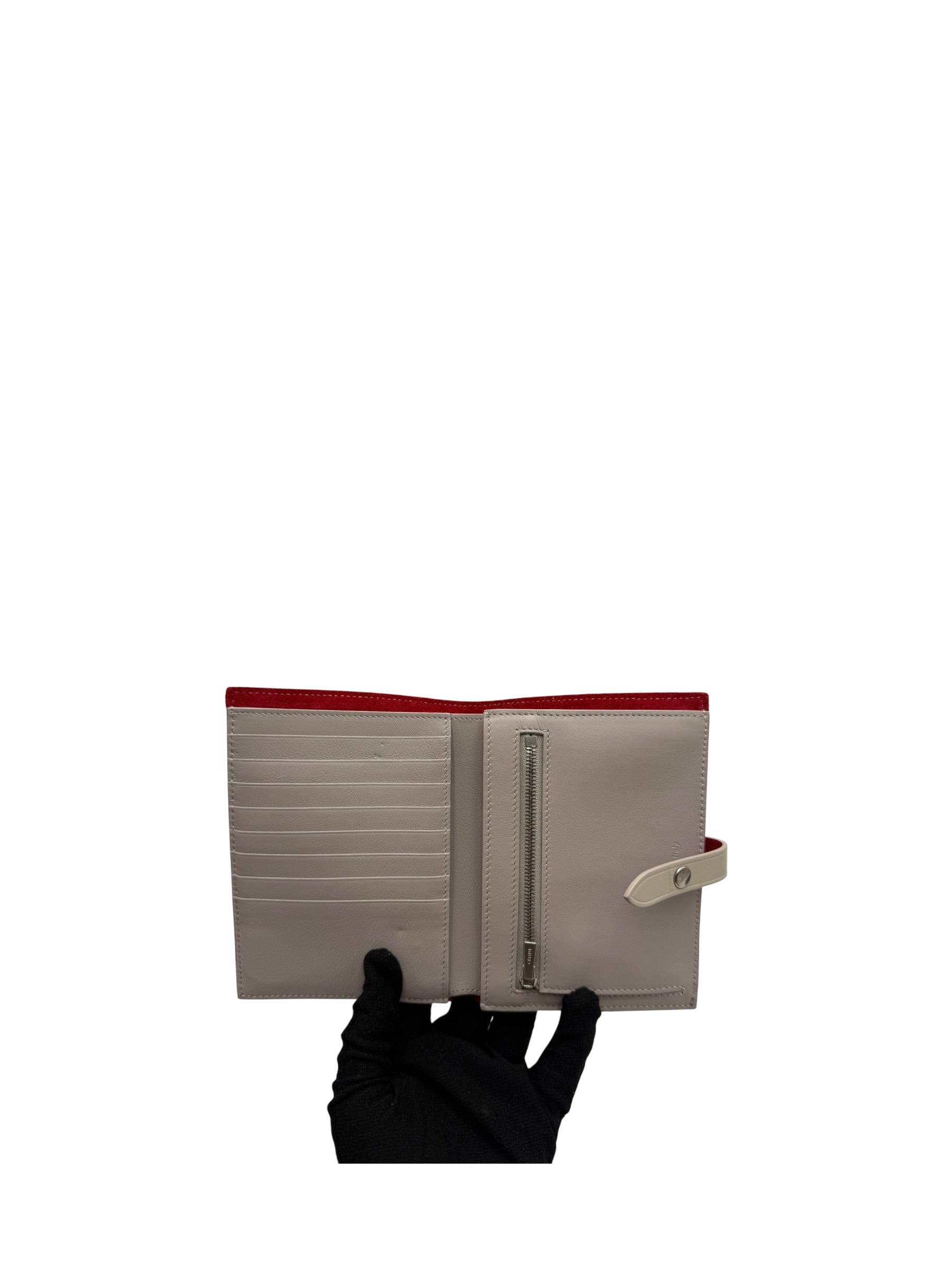 CELINE MEDUIM STRAP WALLET IN RED CALFSKIN