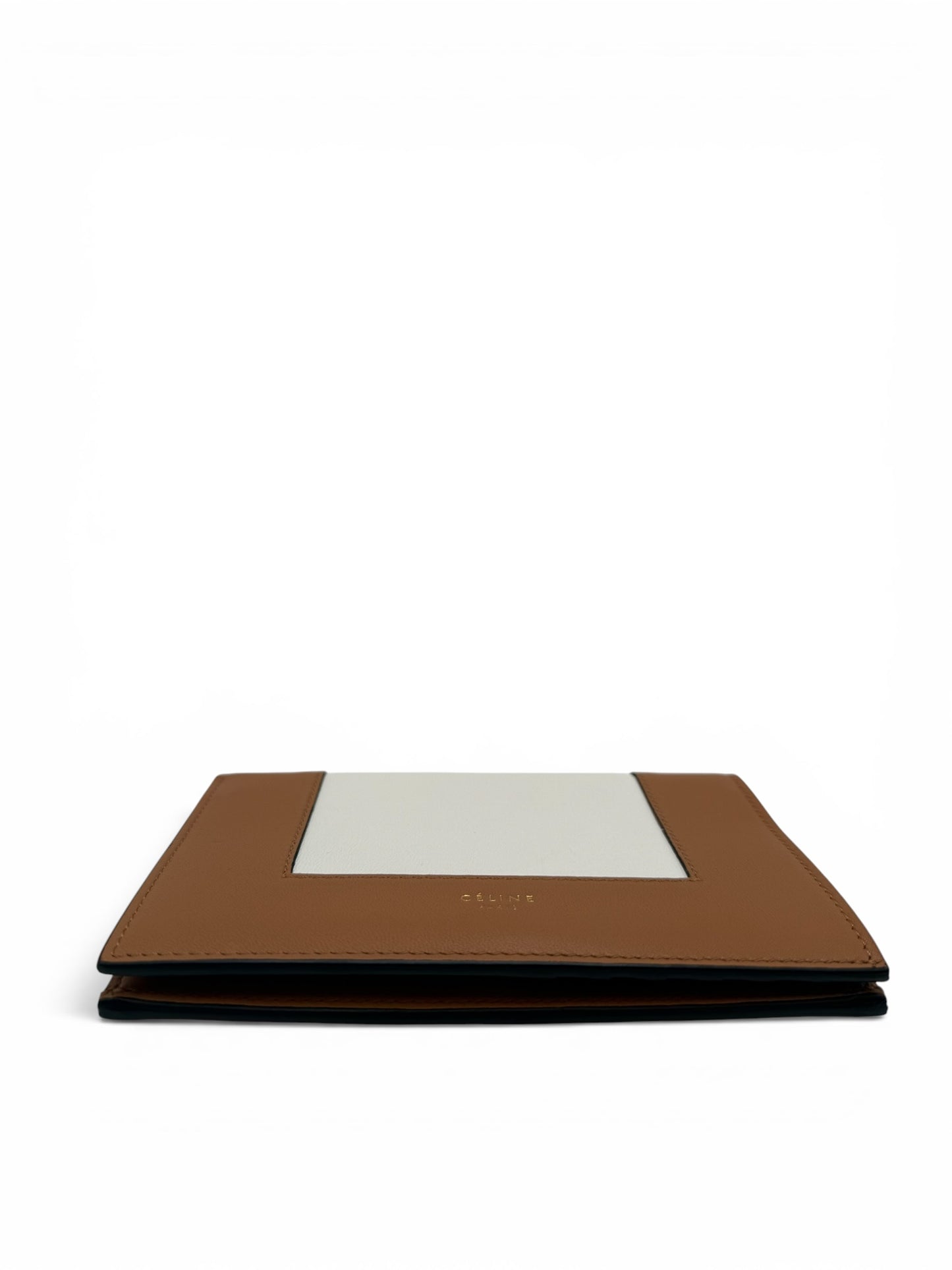 CELINE FRAME CALFSKIN WALLET BROWN