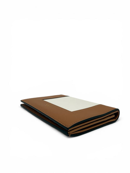 CELINE FRAME CALFSKIN WALLET BROWN