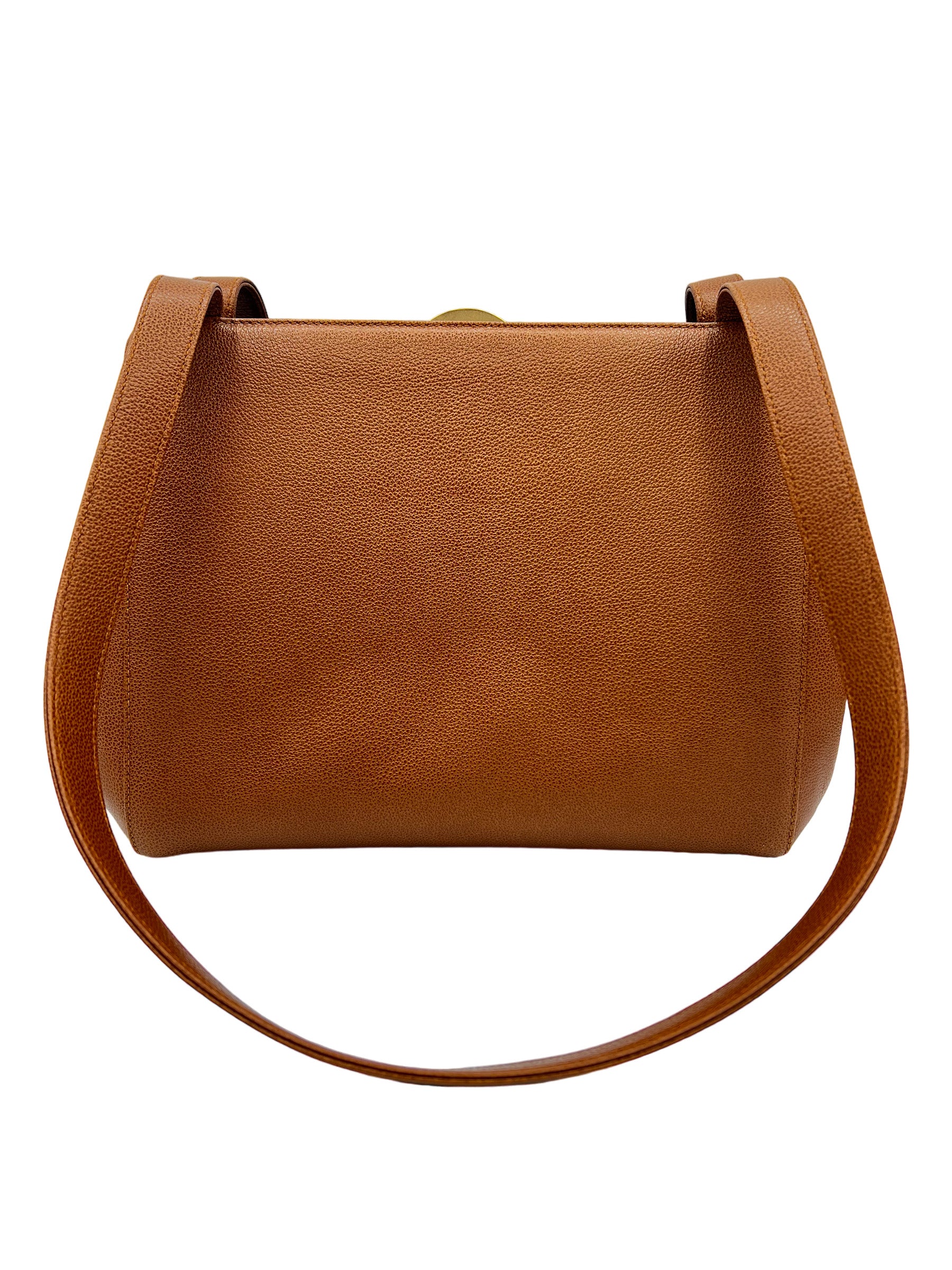 CHANEL VINTAGE SMALL TOTE COGNAC CAVIAR BROWN SATCHEL
