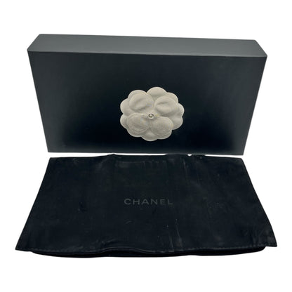 CHANEL RED LAMBSKIN LEATHER ZIPPY WALLET