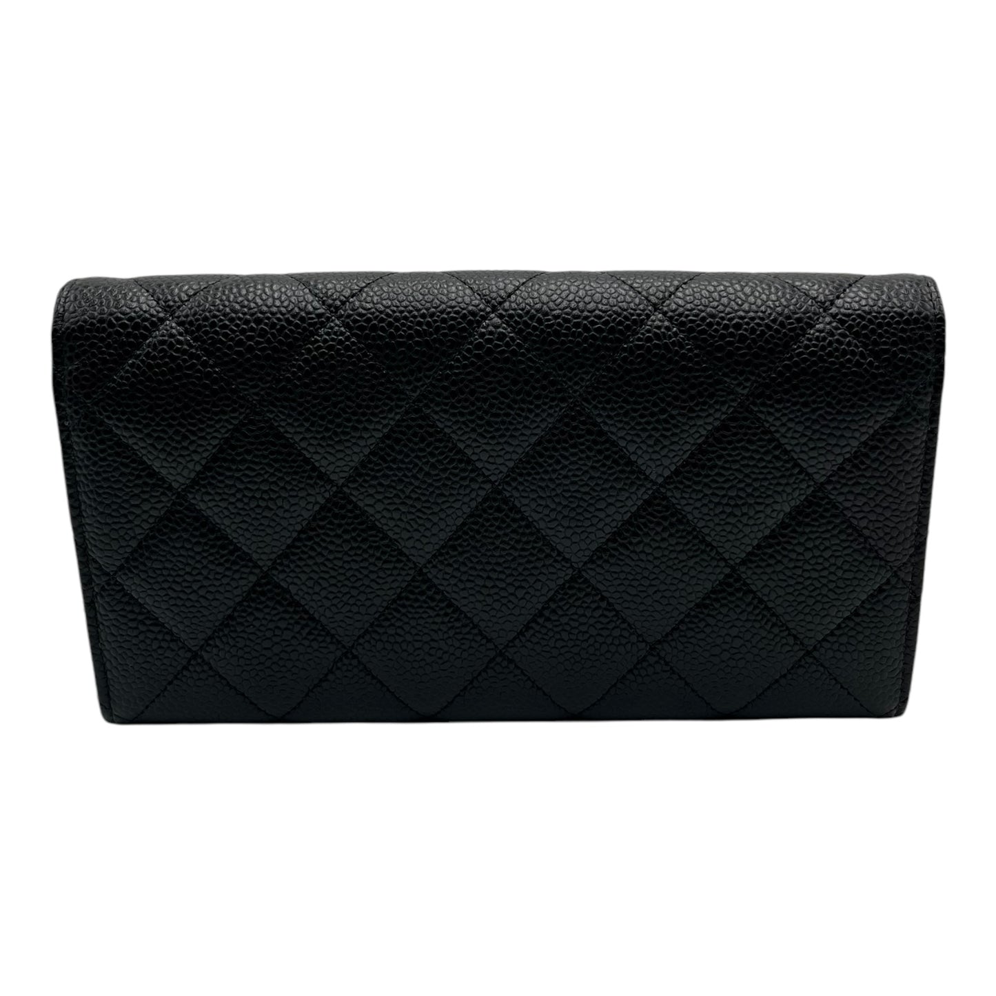 CHANEL BLACK CAVIAR CC WALLET